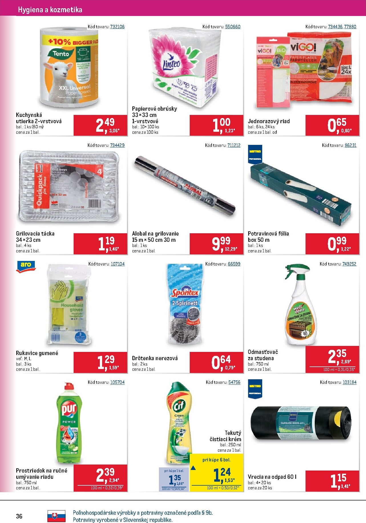 metro - Aktuálny leták Metro - Maloobchod platný od stredy, 08.04.2026 do utorka, 21.04.2026 - page: 36