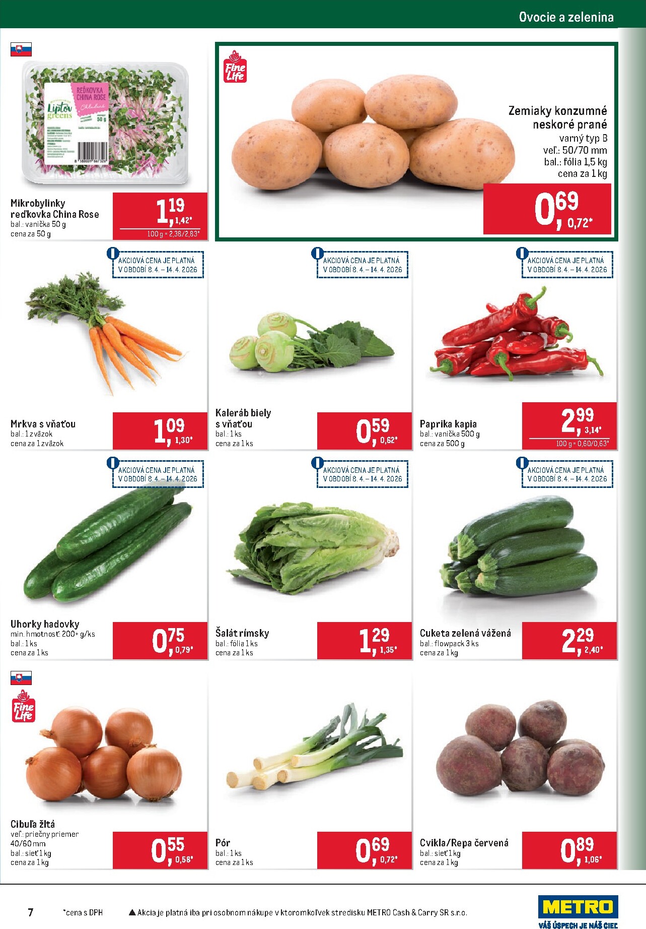 metro - Aktuálny leták Metro - Maloobchod platný od stredy, 08.04.2026 do utorka, 21.04.2026 - page: 7