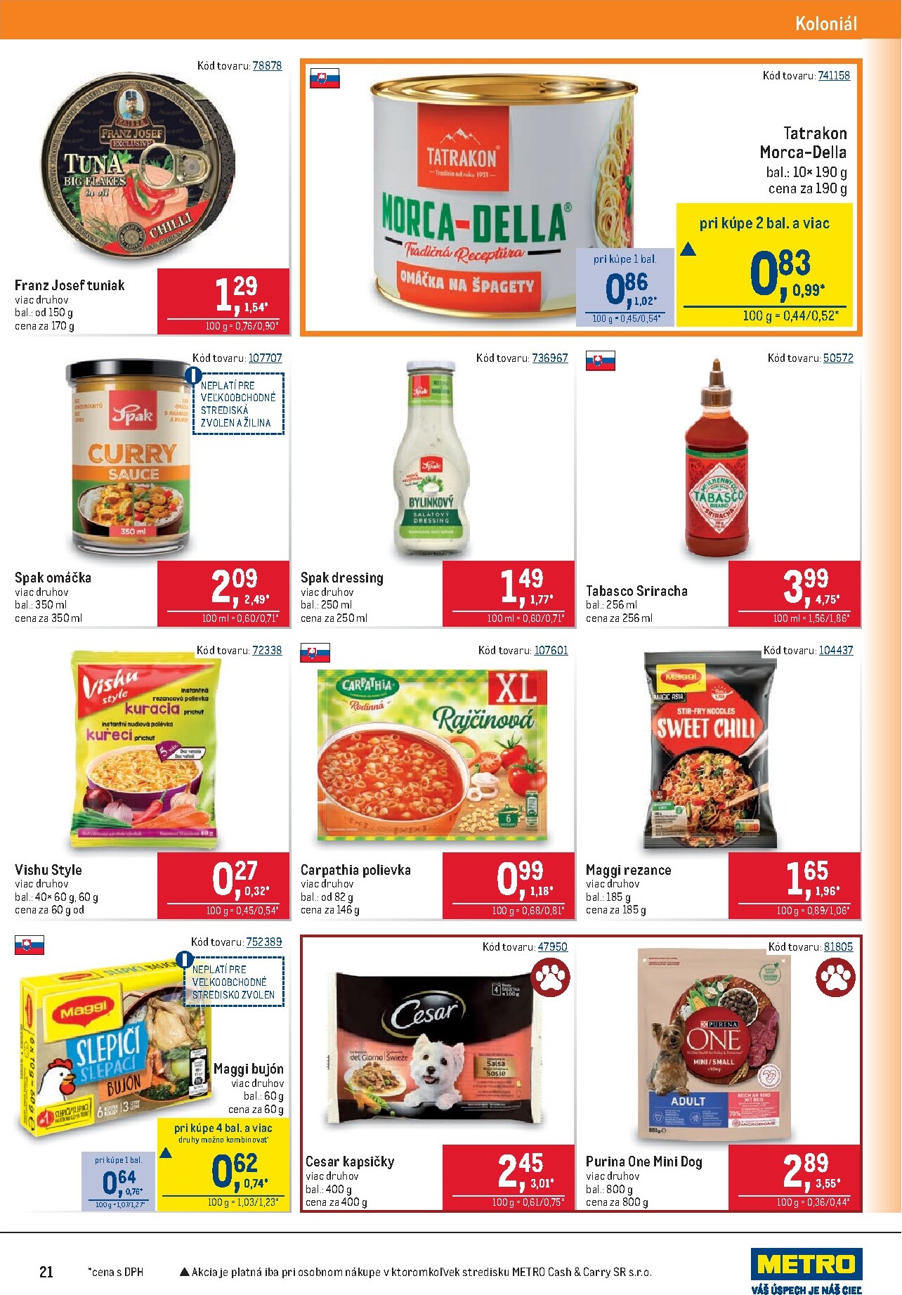 metro - Aktuálny leták Metro - Maloobchod platný od stredy, 08.04.2026 do utorka, 21.04.2026 - page: 21