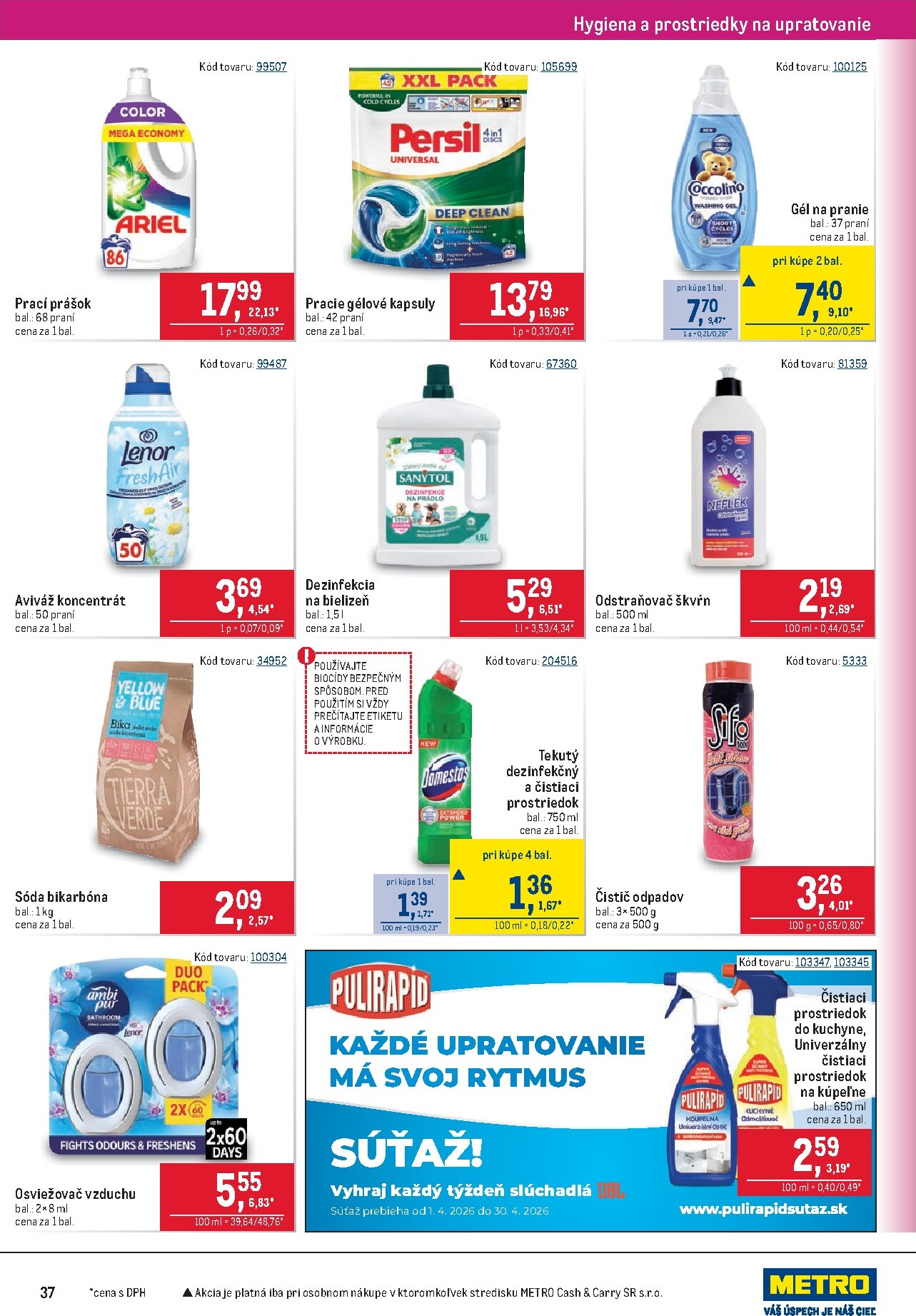metro - Aktuálny leták Metro - Maloobchod platný od stredy, 08.04.2026 do utorka, 21.04.2026 - page: 37