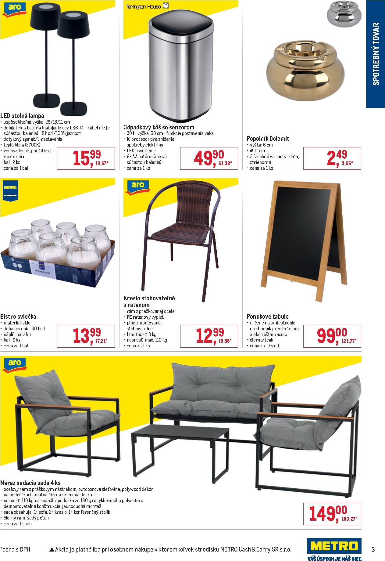 metro - Aktuálny leták Metro - Spotrebný tovar platný od stredy, 08.04.2026 do utorka, 21.04.2026 - page: 3