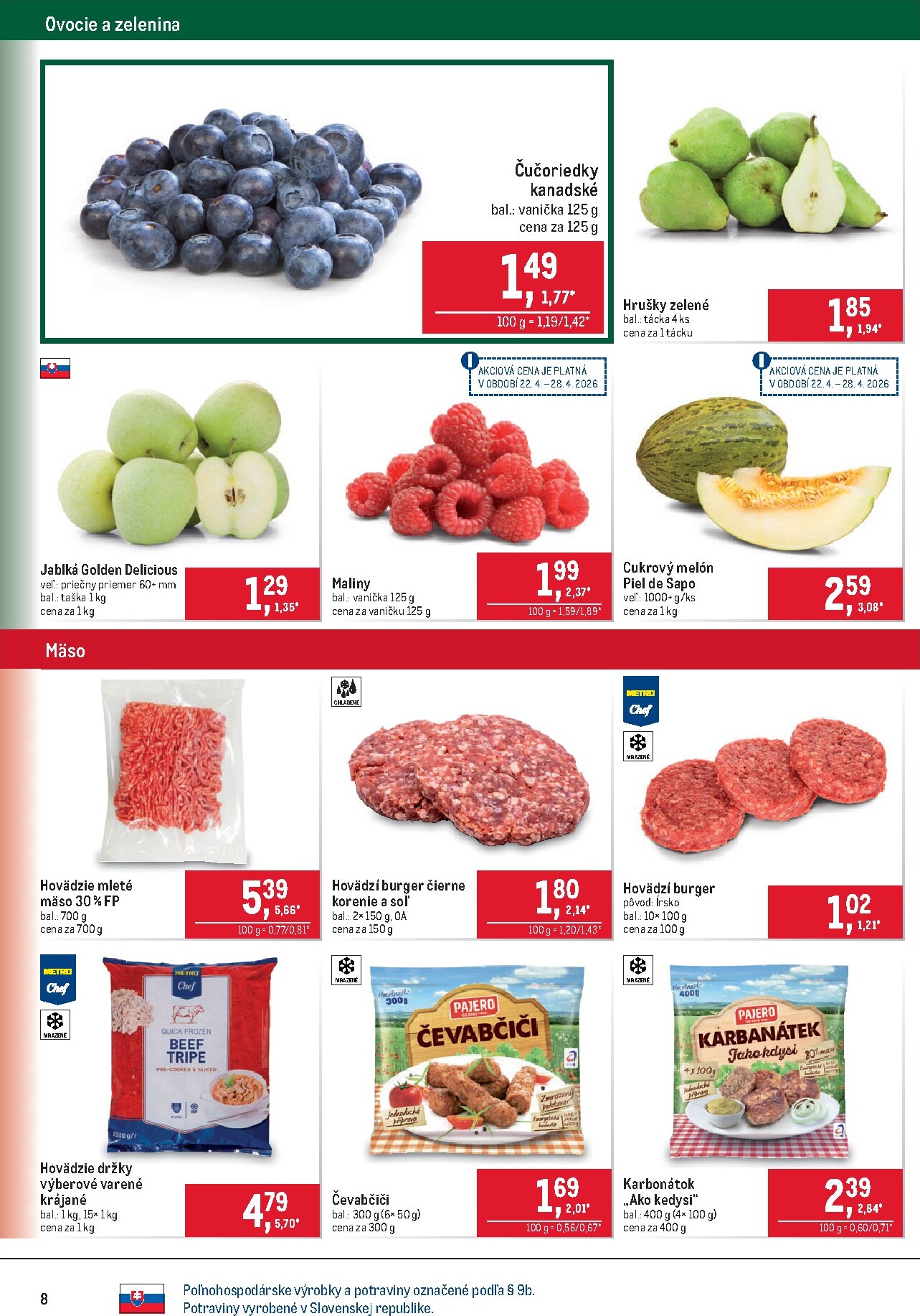 metro - Aktuálny leták Metro - Maloobchod od stredy, 22.04.2026 do utorka, 05.05.2026 - page: 8