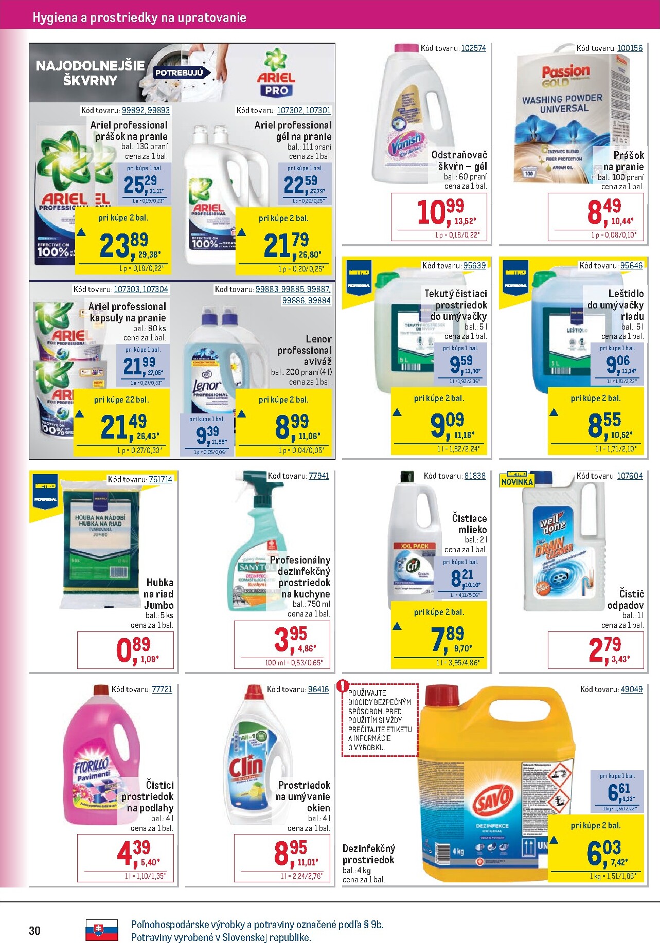 metro - Aktuálny leták Metro - Gastronómia od stredy, 22.04.2026 do utorka, 19.05.2026 - page: 30