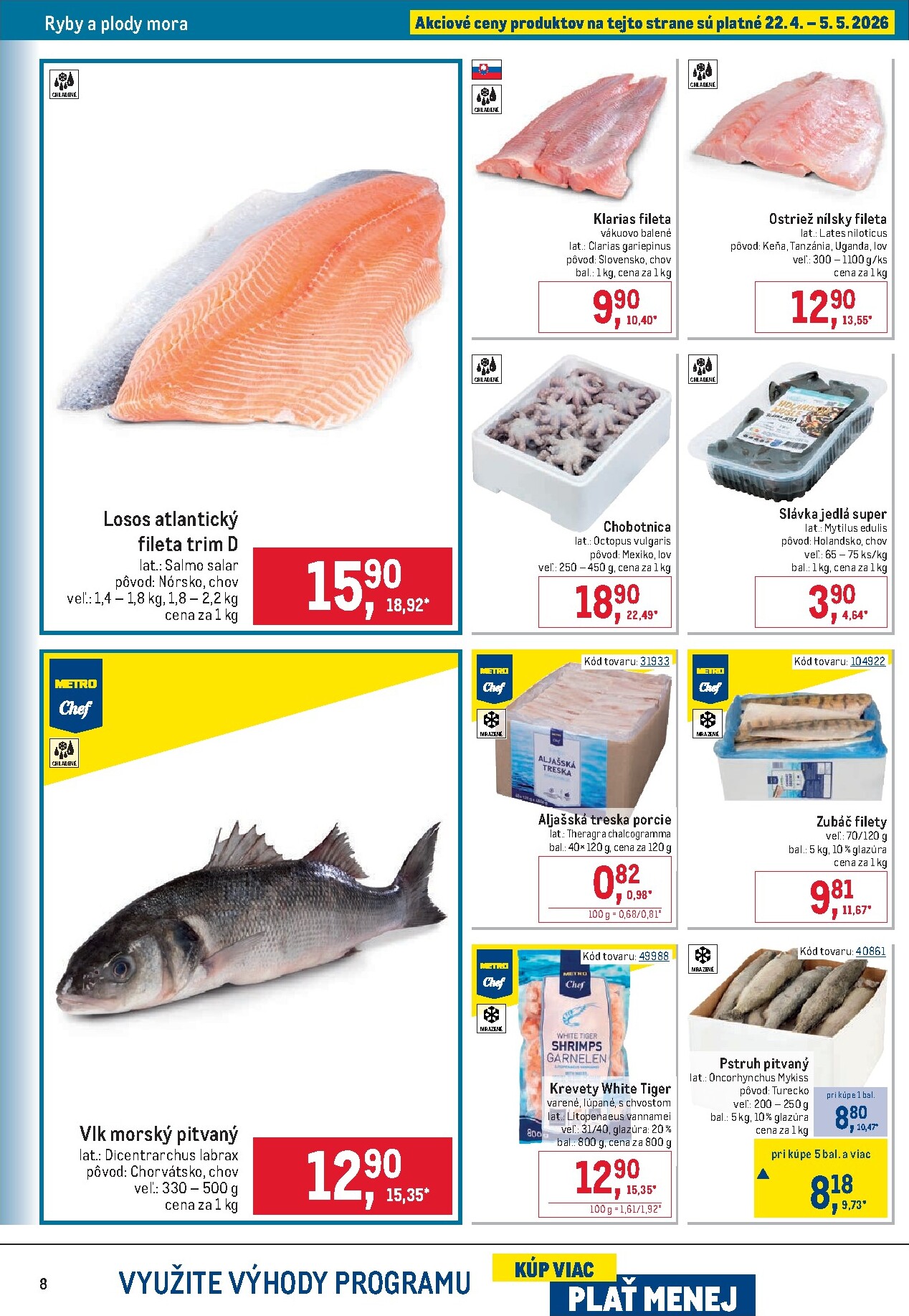 metro - Aktuálny leták Metro - Gastronómia od stredy, 22.04.2026 do utorka, 19.05.2026 - page: 8