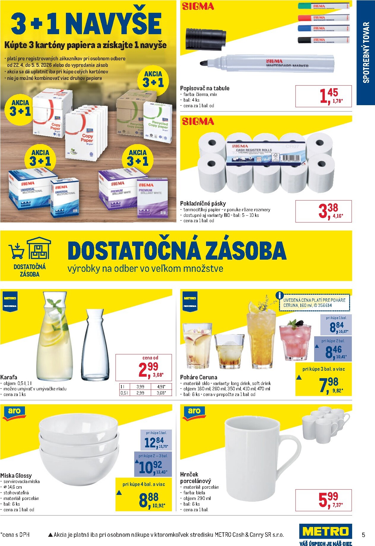 metro - Aktuálny leták Metro - Spotrebný tovar od stredy, 22.04.2026 do utorka, 05.05.2026 - page: 5