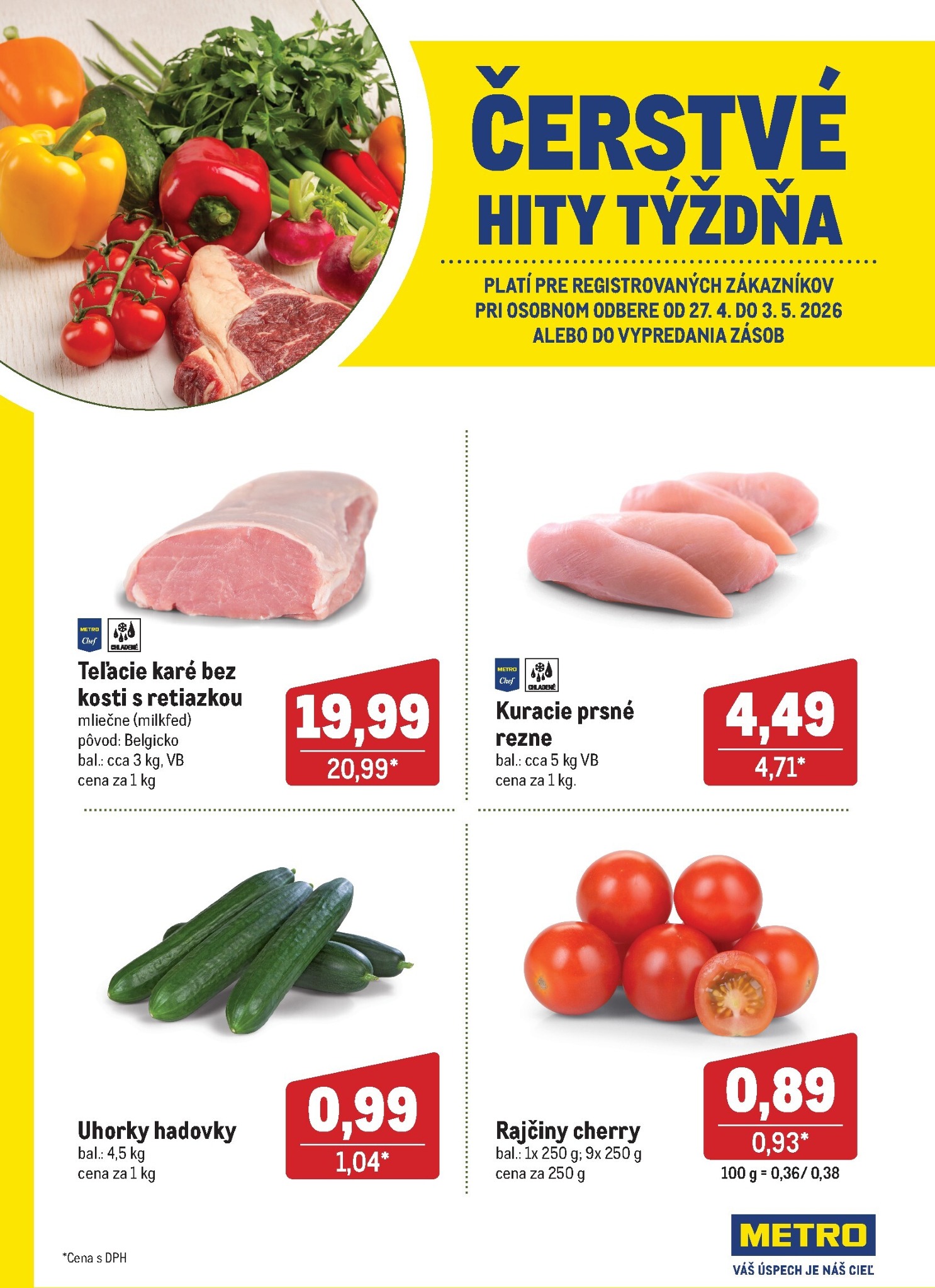 metro - Aktuálny leták Metro - Čerstvé hity týždňa od pondelka, 27.04.2026 do nedele, 03.05.2026 - page: 1