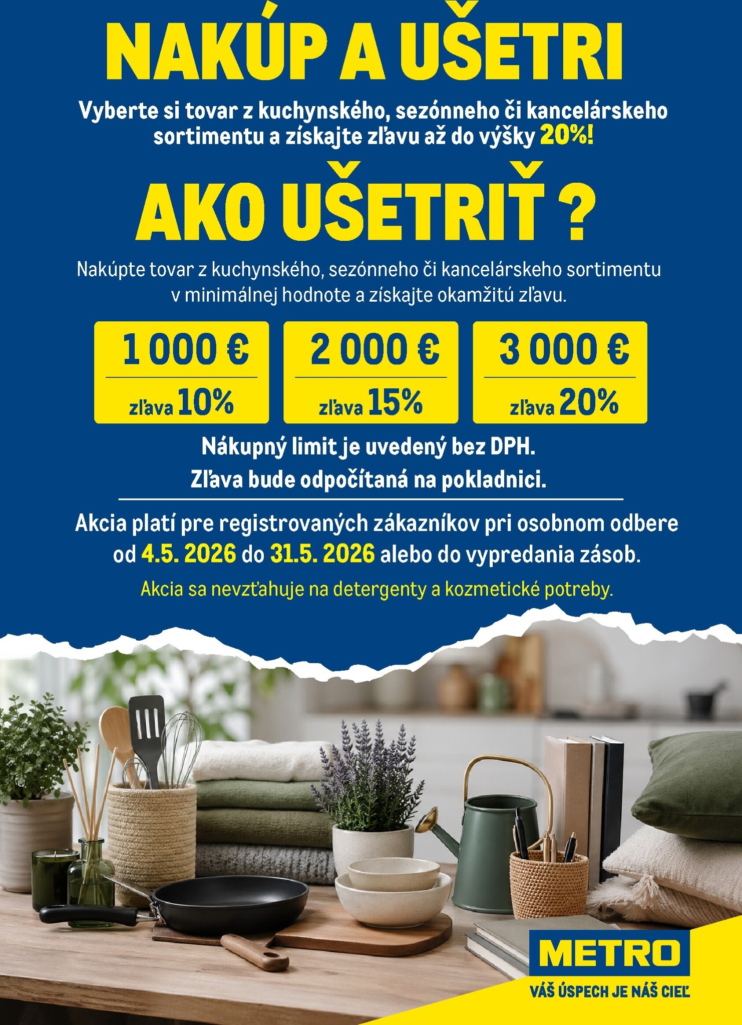 metro - Aktuálny leták Metro - Nakúp a ušetri od pondelka, 04.05.2026 do nedele, 31.05.2026