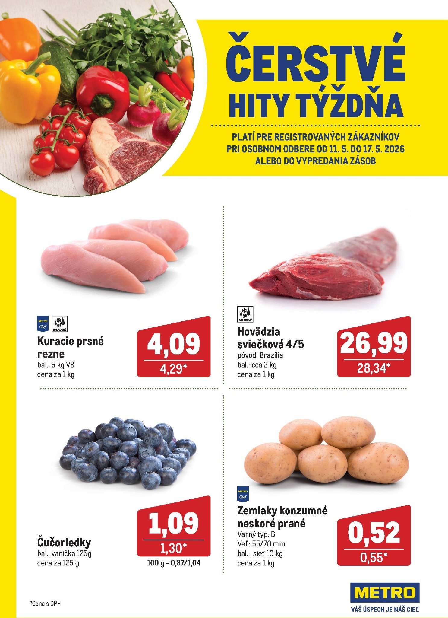 metro - Aktuálny leták Metro - Čerstvé hity týždňa od pondelka, 11.05.2026 do nedele, 17.05.2026