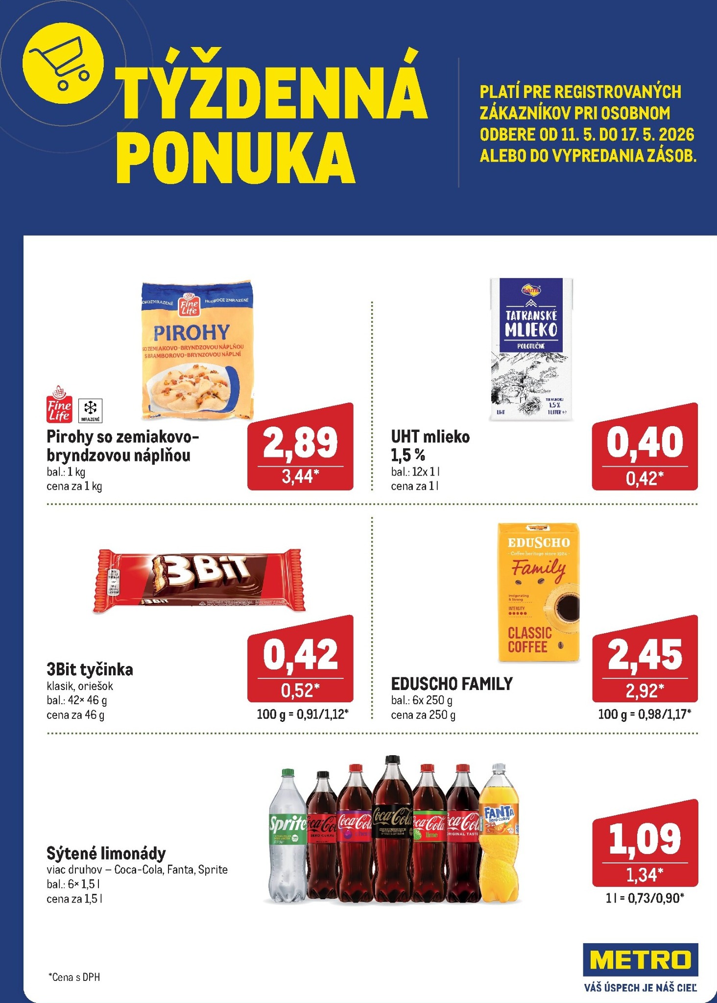 metro - Aktuálny leták Metro - Týždenná ponuka od pondelka, 11.05.2026 do nedele, 17.05.2026
