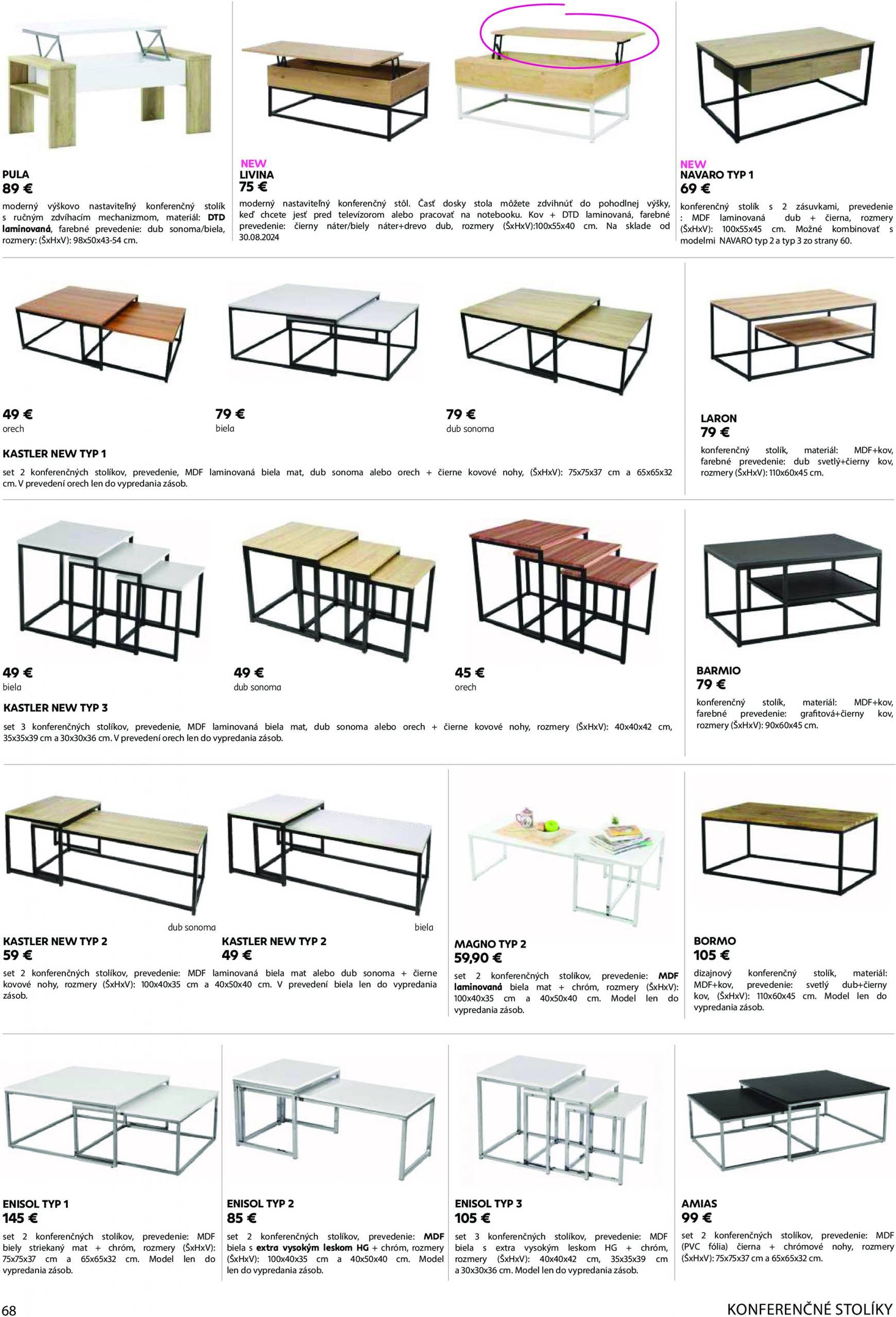 kondela - Kondela - Katalog nábytku a doplnkov leták platný od 01.04. - 31.12. - page: 68