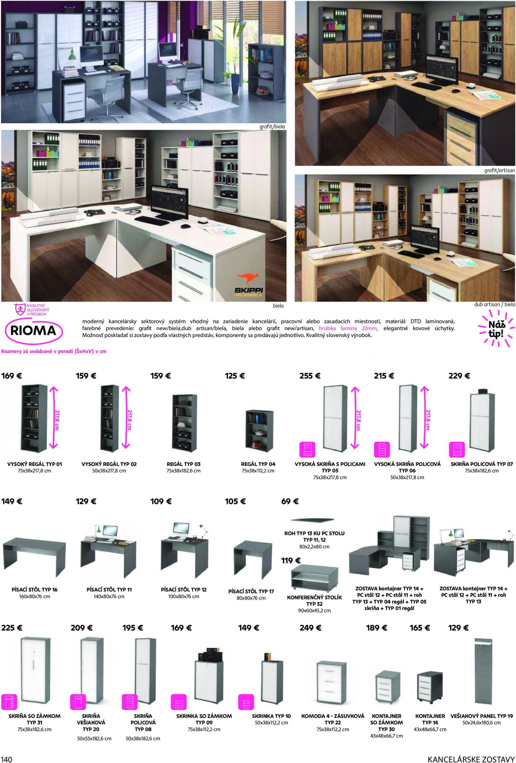 kondela - Kondela - Katalog nábytku a doplnkov leták platný od 01.04. - 31.12. - page: 140