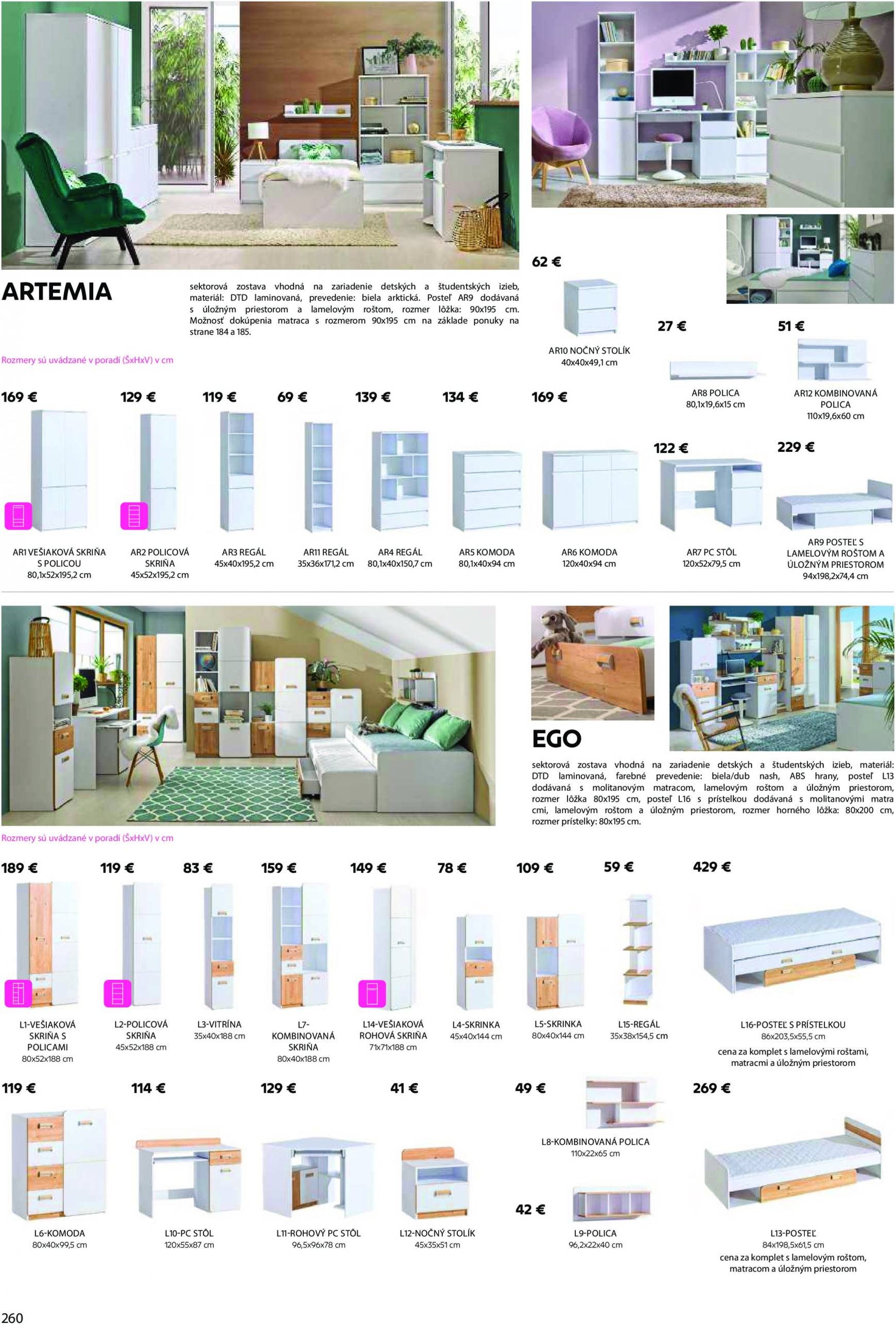 kondela - Kondela - Katalog nábytku a doplnkov leták platný od 01.04. - 31.12. - page: 260