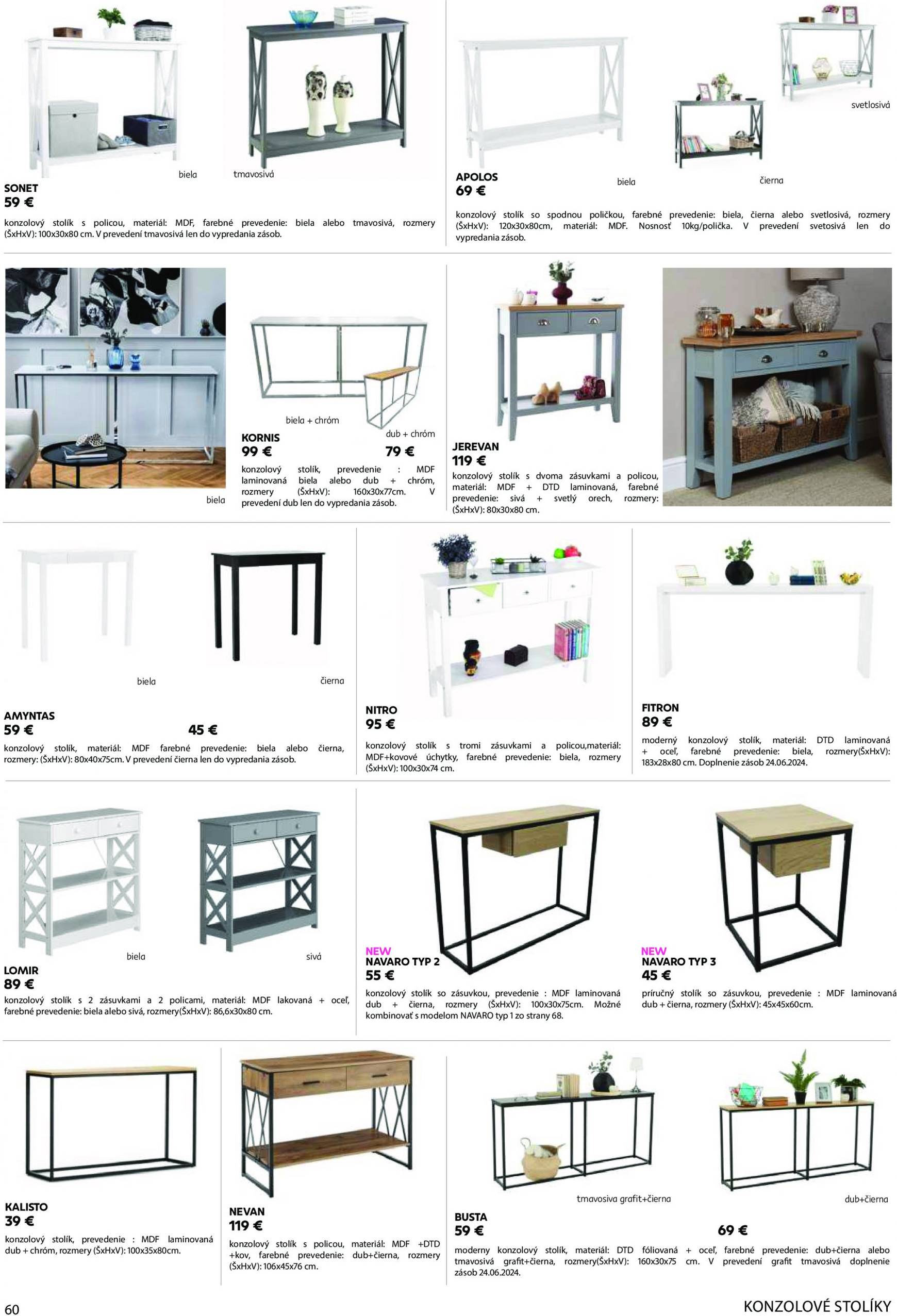 kondela - Kondela - Katalog nábytku a doplnkov leták platný od 01.04. - 31.12. - page: 60