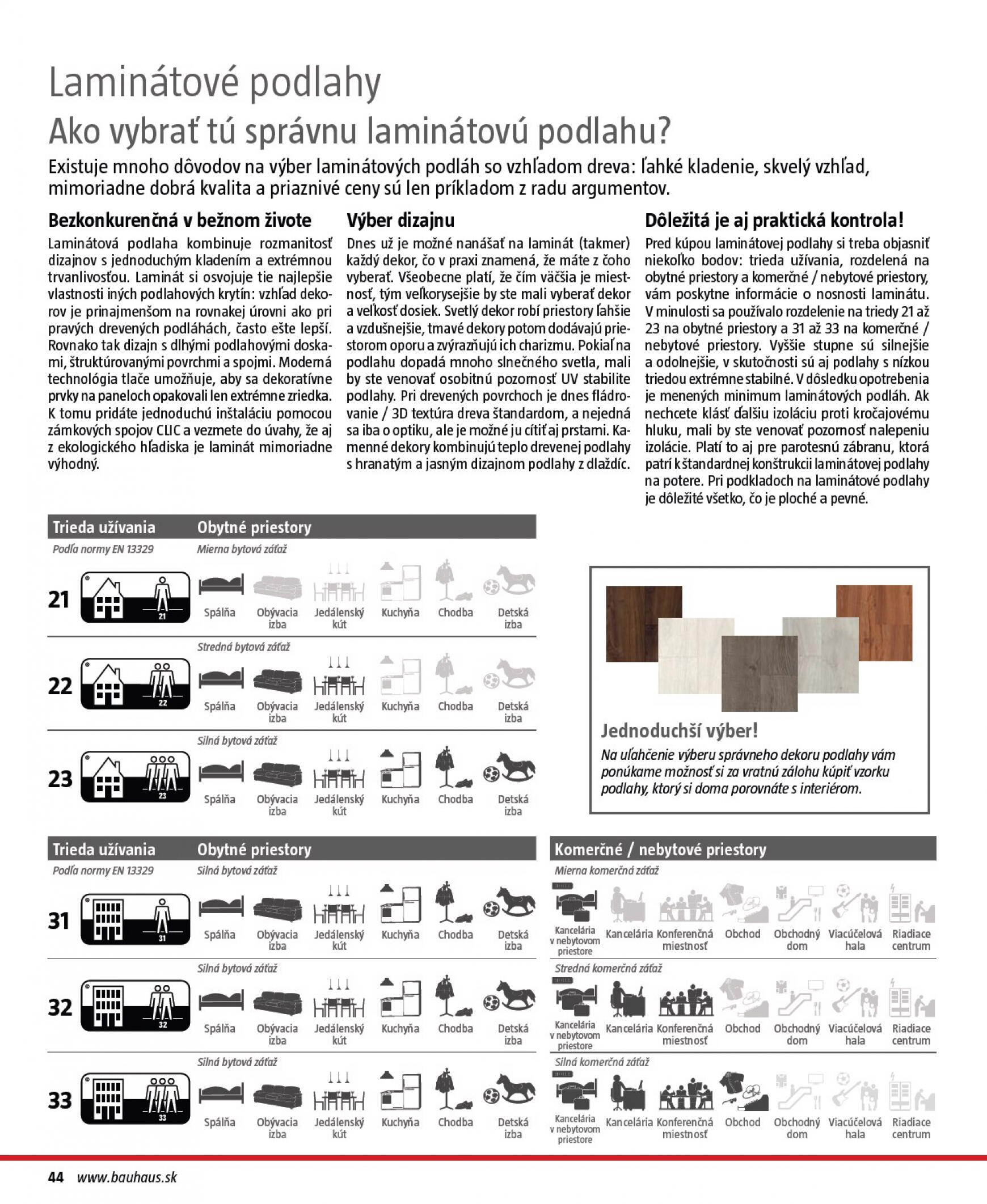 bauhaus - Bauhaus - Katalóg Podlahové krytiny leták platný od 11.07. - 30.11. - page: 44