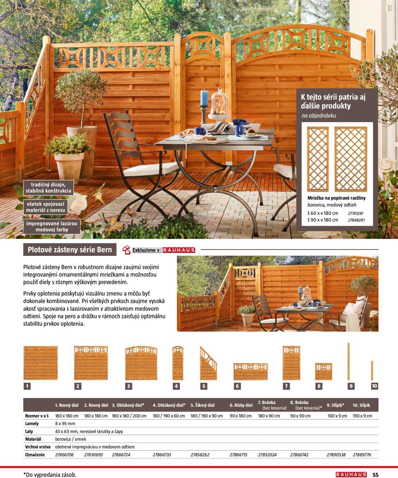 bauhaus - Bauhaus Katalóg Ploty a záhradné domčeky 11.04.2024 - 31.10.2024 - page: 55