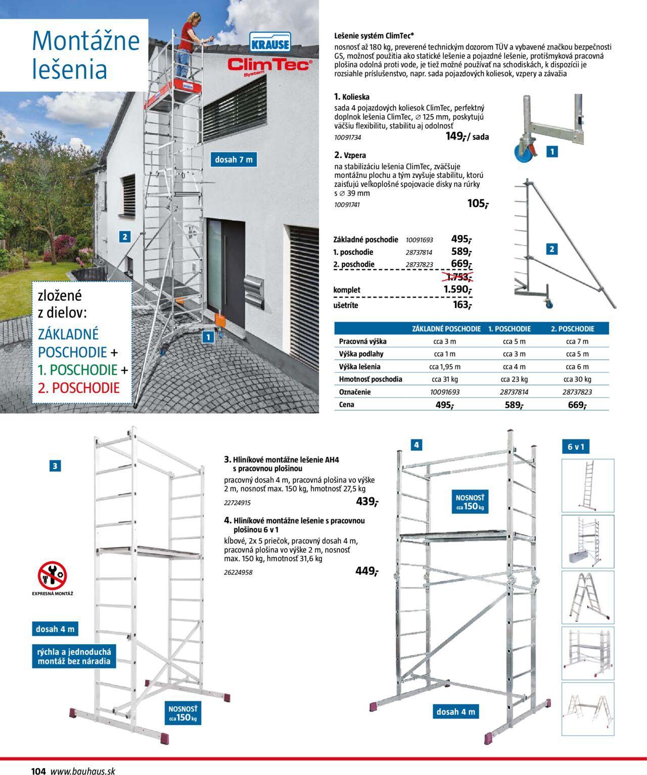 bauhaus - Bauhaus katalóg Náradie a dielňa 30.09.2024 - 28.02.2025 - page: 104