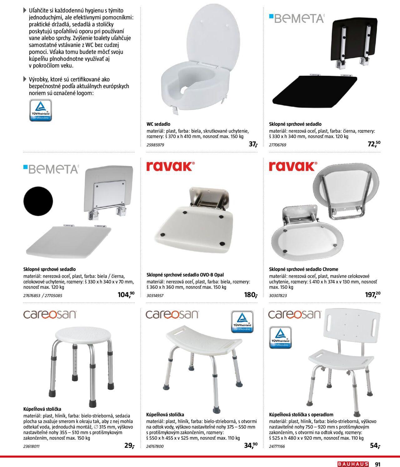 bauhaus - Bauhaus katalóg Sanita 25.10.2024 - 31.03.2025 - page: 91