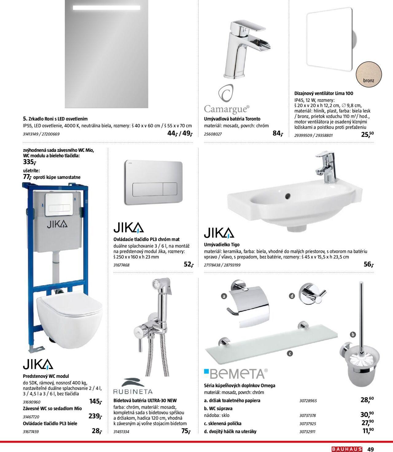 bauhaus - Bauhaus katalóg Sanita 25.10.2024 - 31.03.2025 - page: 49