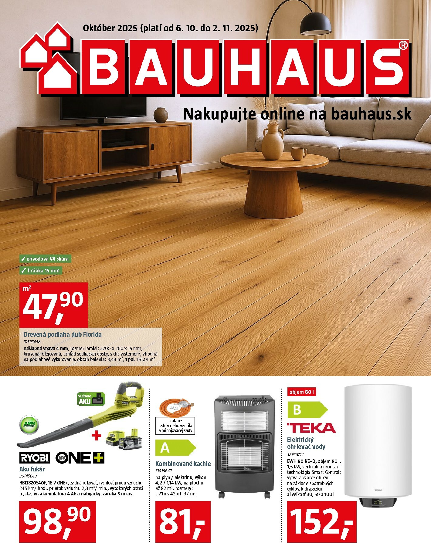 bauhaus - Leták Bauhaus platný od 06.10. do 02.11. - page: 1