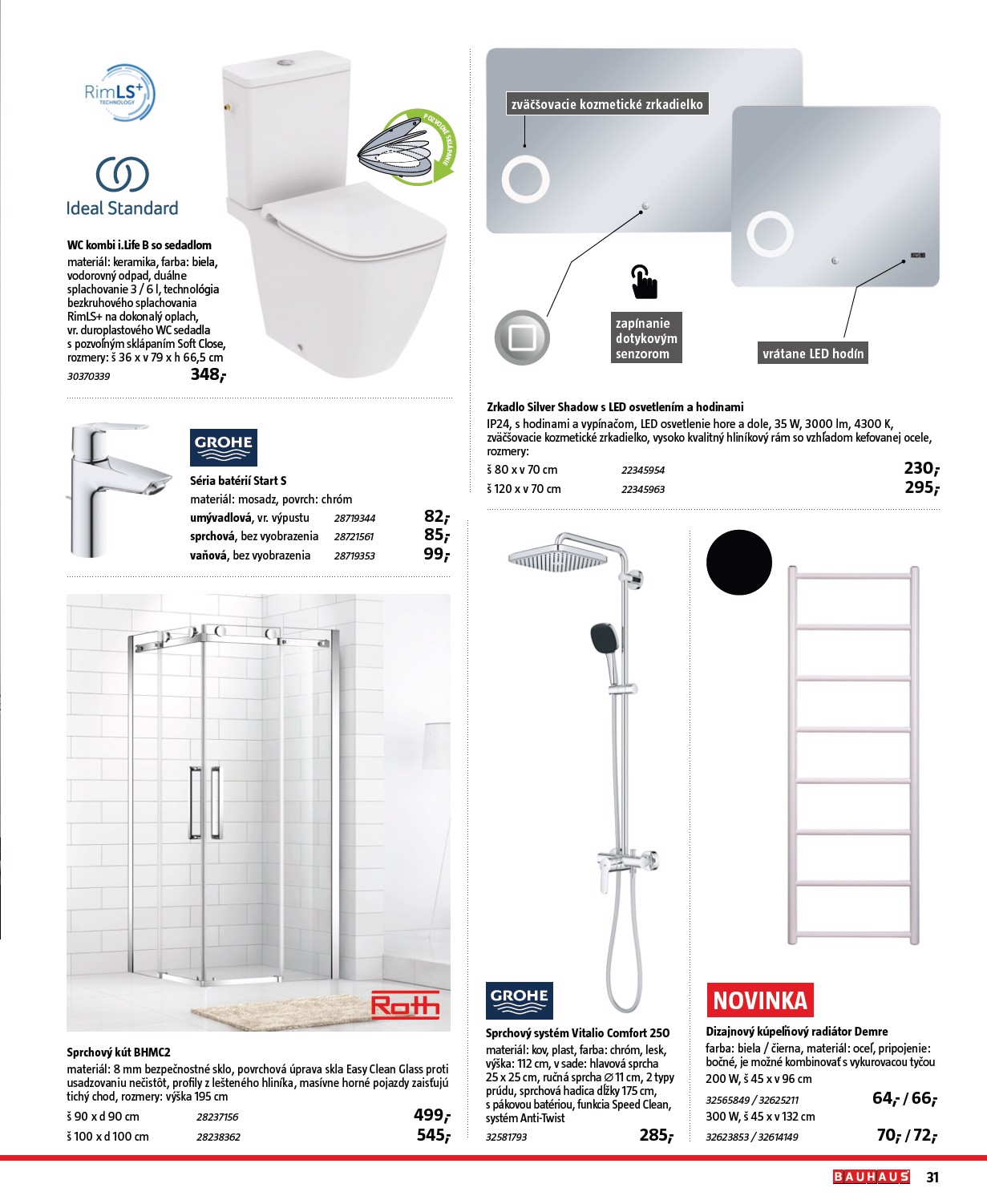 bauhaus - Leták Bauhaus - Katalóg Sanita platný od 30.10. do 30.03. - page: 31