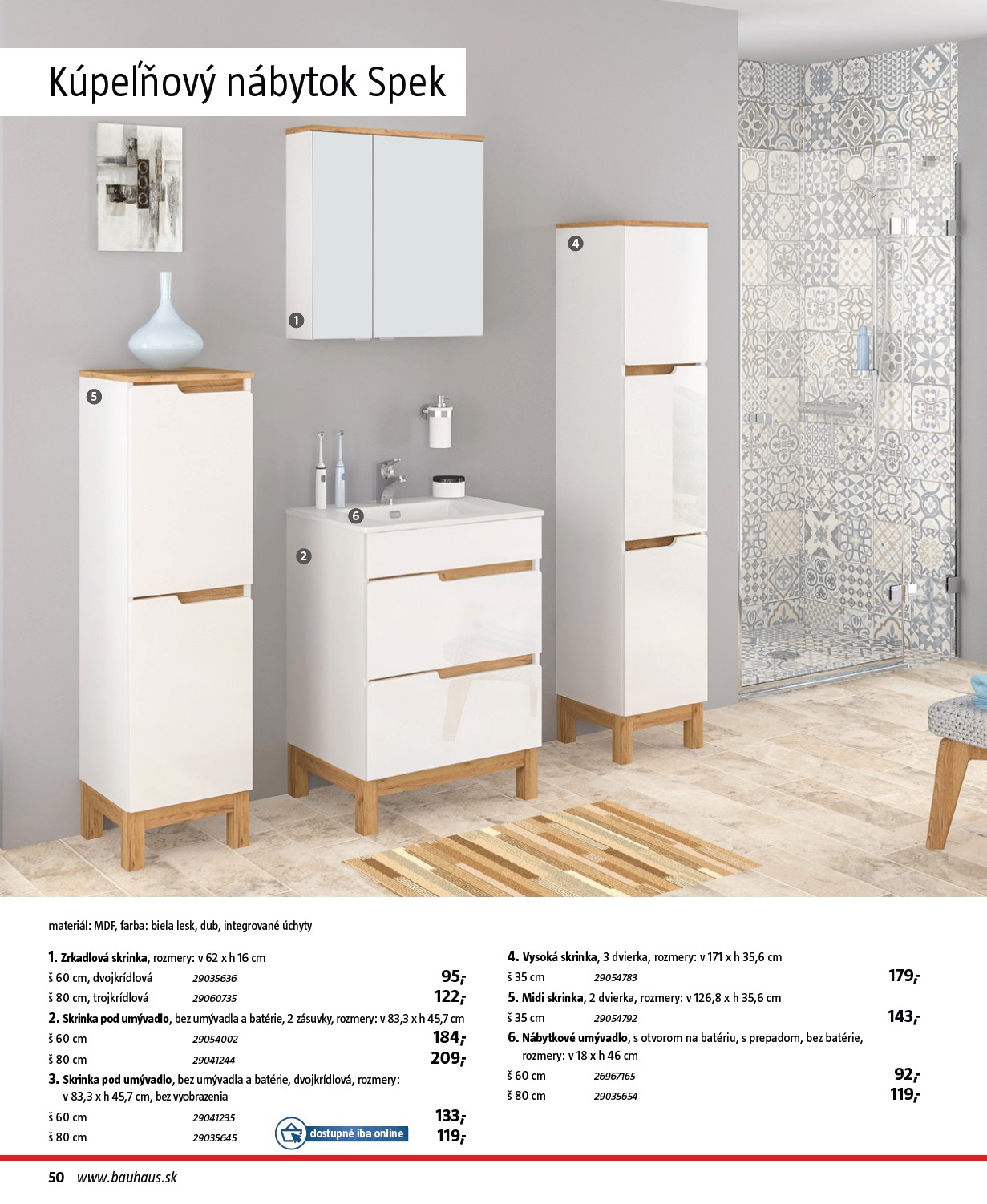 bauhaus - Leták Bauhaus - Katalóg Sanita platný od 30.10. do 30.03. - page: 50