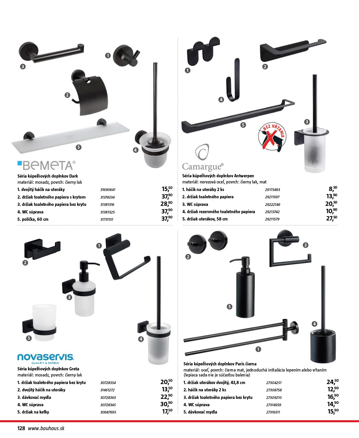 bauhaus - Leták Bauhaus - Katalóg Sanita platný od 30.10. do 30.03. - page: 128
