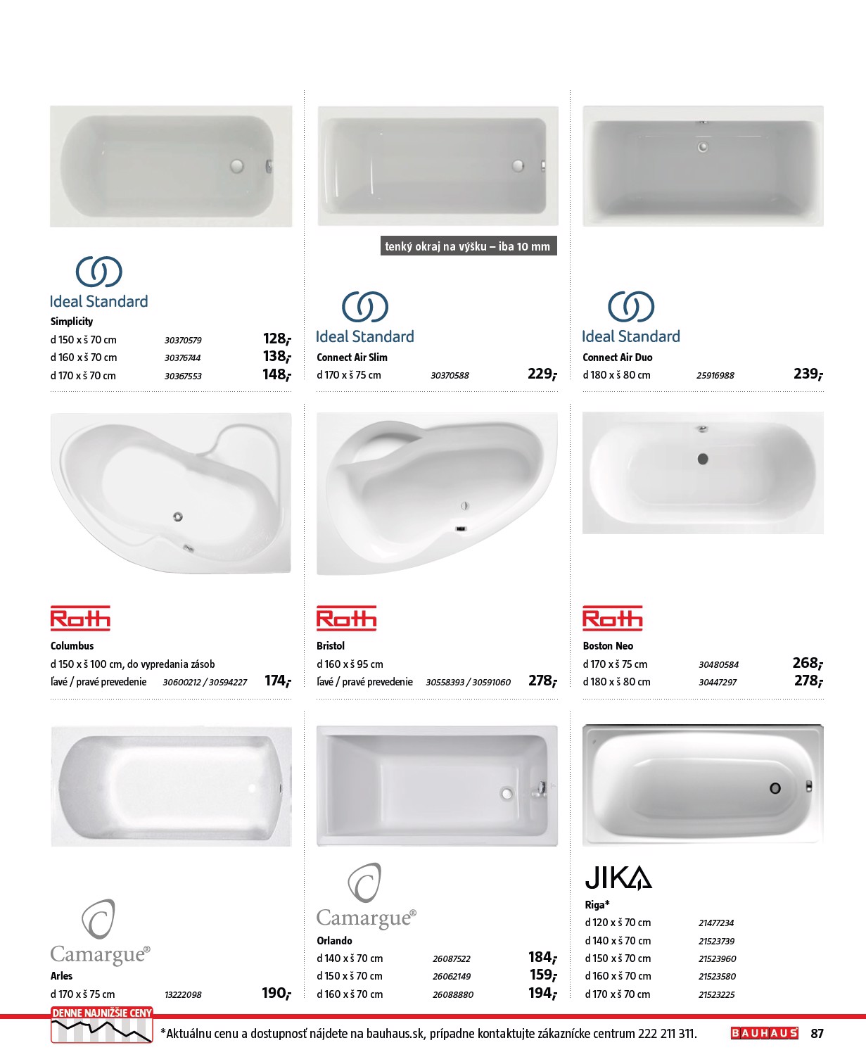 bauhaus - Leták Bauhaus - Katalóg Sanita platný od 30.10. do 30.03. - page: 87