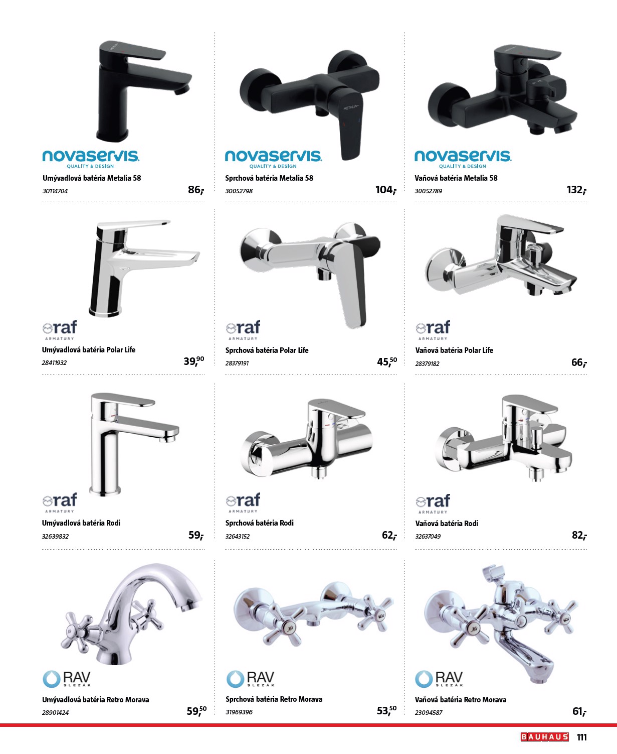 bauhaus - Leták Bauhaus - Katalóg Sanita platný od 30.10. do 30.03. - page: 111