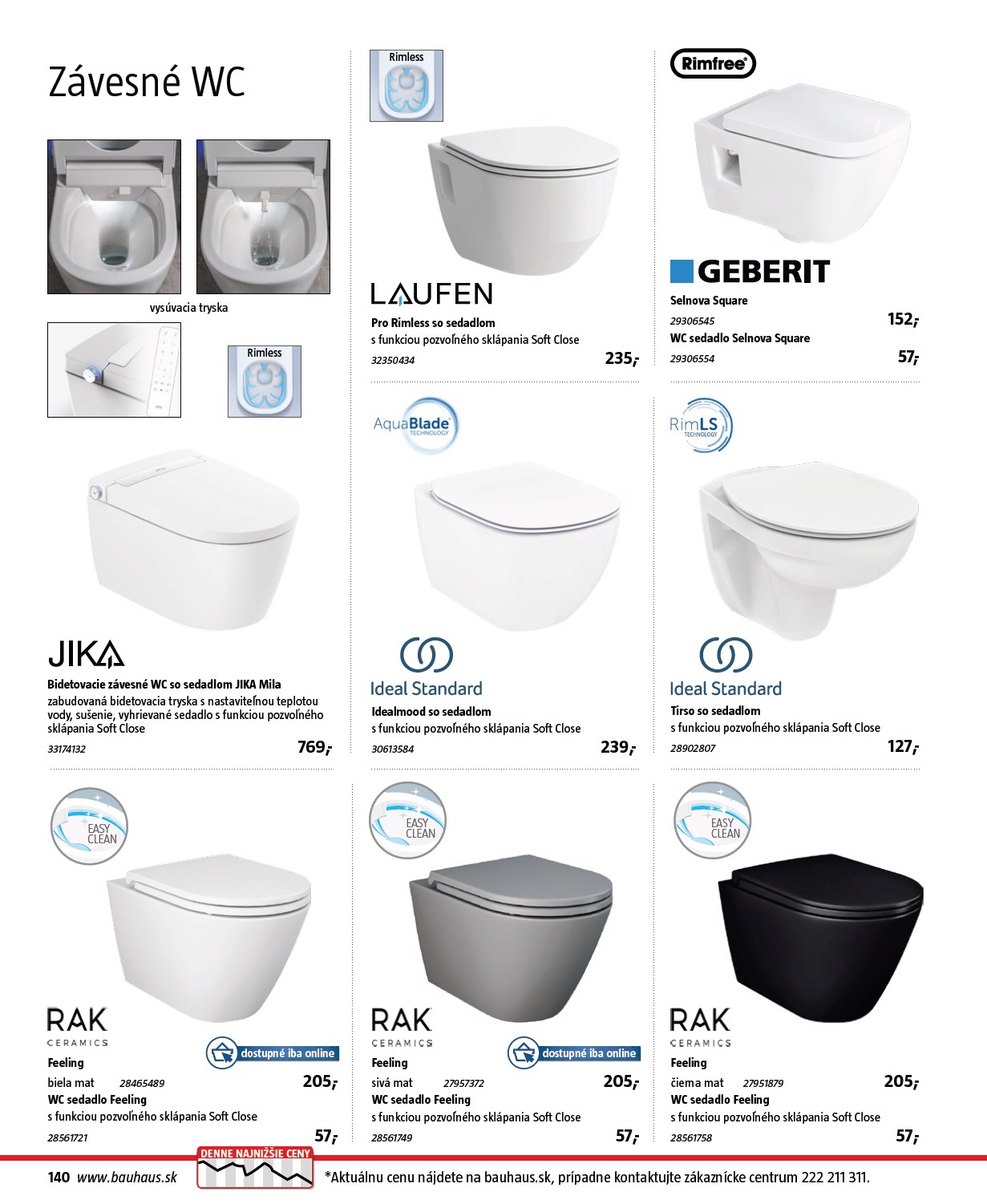 bauhaus - Leták Bauhaus - Katalóg Sanita platný od 30.10. do 30.03. - page: 140