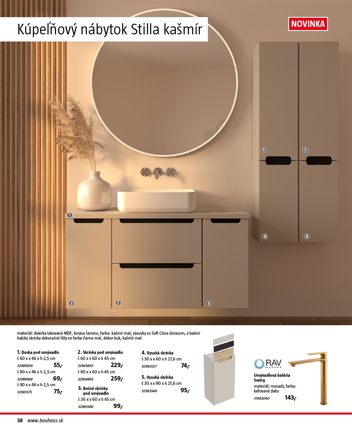 bauhaus - Leták Bauhaus - Katalóg Sanita platný od 30.10. do 30.03. - page: 38