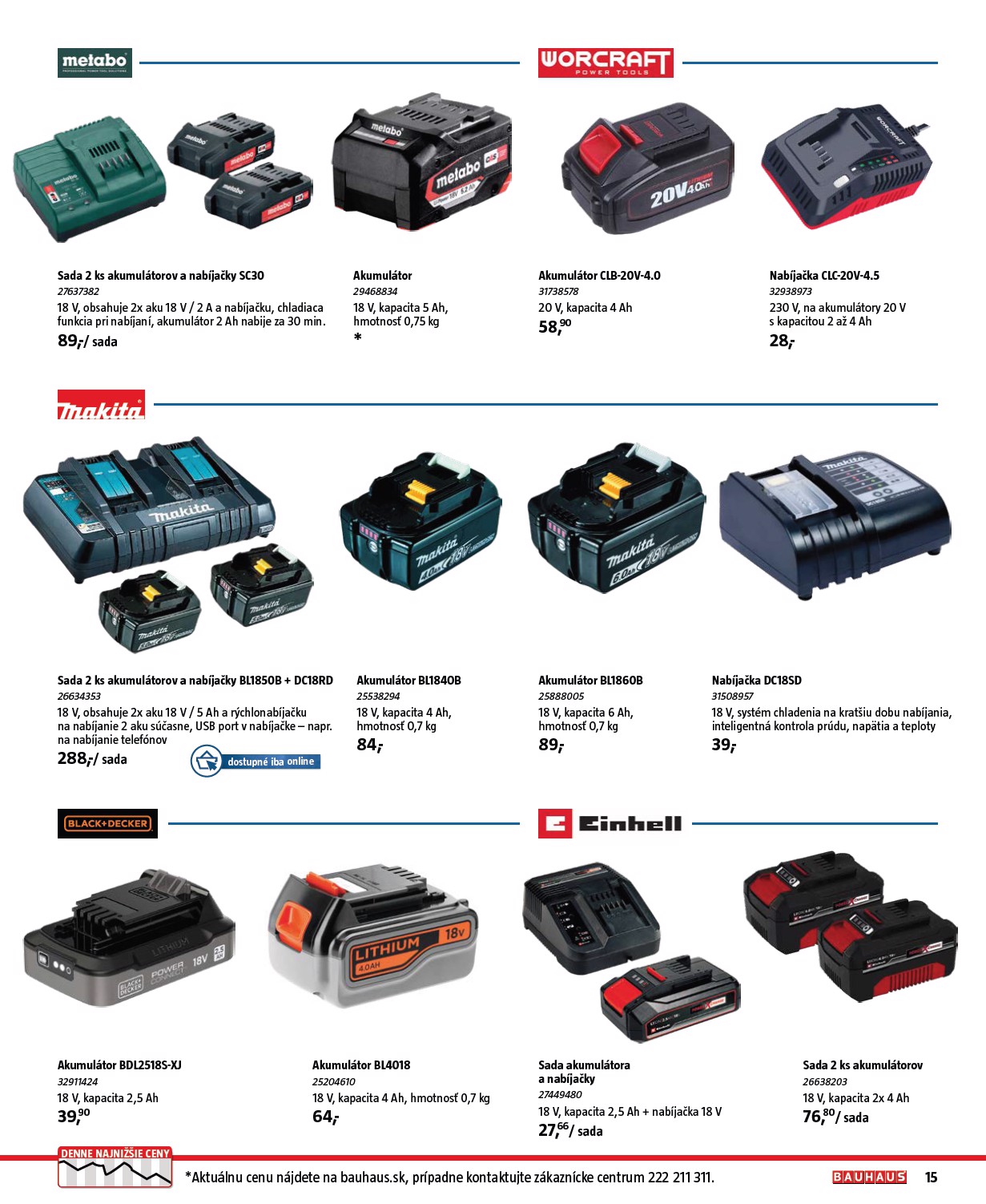 bauhaus - Leták Bauhaus - Katalóg Naradie platný od 20.11. do 31.12. - page: 15