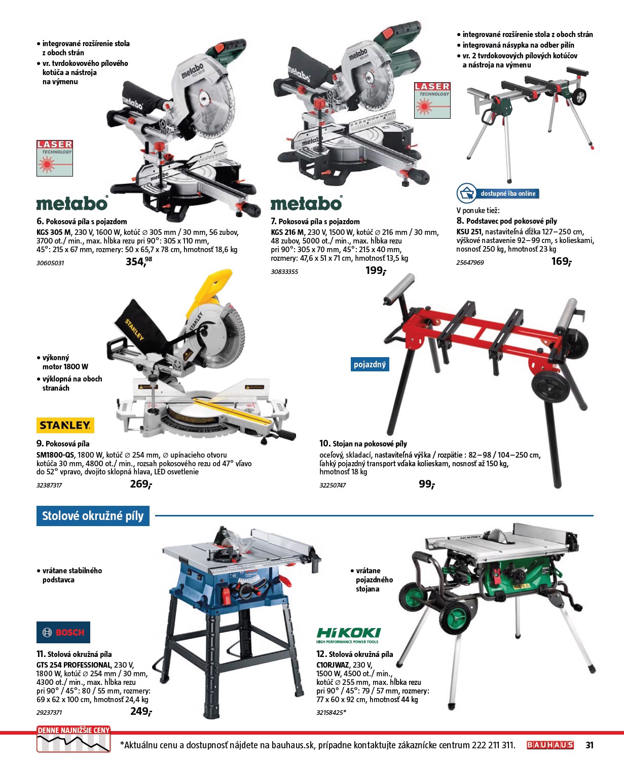 bauhaus - Leták Bauhaus - Katalóg Naradie platný od 20.11. do 31.12. - page: 31