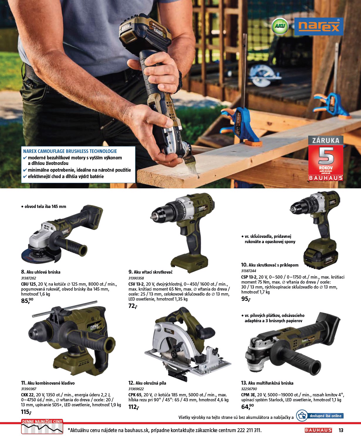 bauhaus - Leták Bauhaus - Katalóg Naradie platný od 20.11. do 31.12. - page: 13