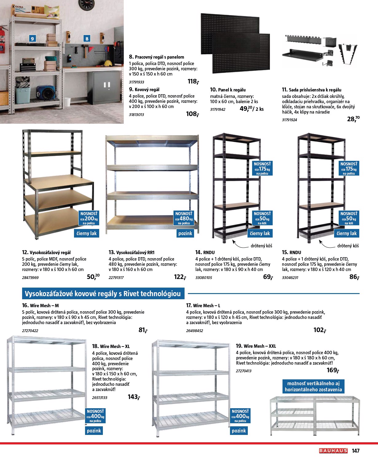 bauhaus - Leták Bauhaus - Katalóg Naradie platný od 20.11. do 31.12. - page: 147