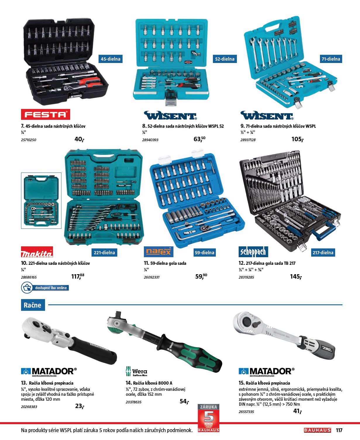 bauhaus - Leták Bauhaus - Katalóg Naradie platný od 20.11. do 31.12. - page: 117