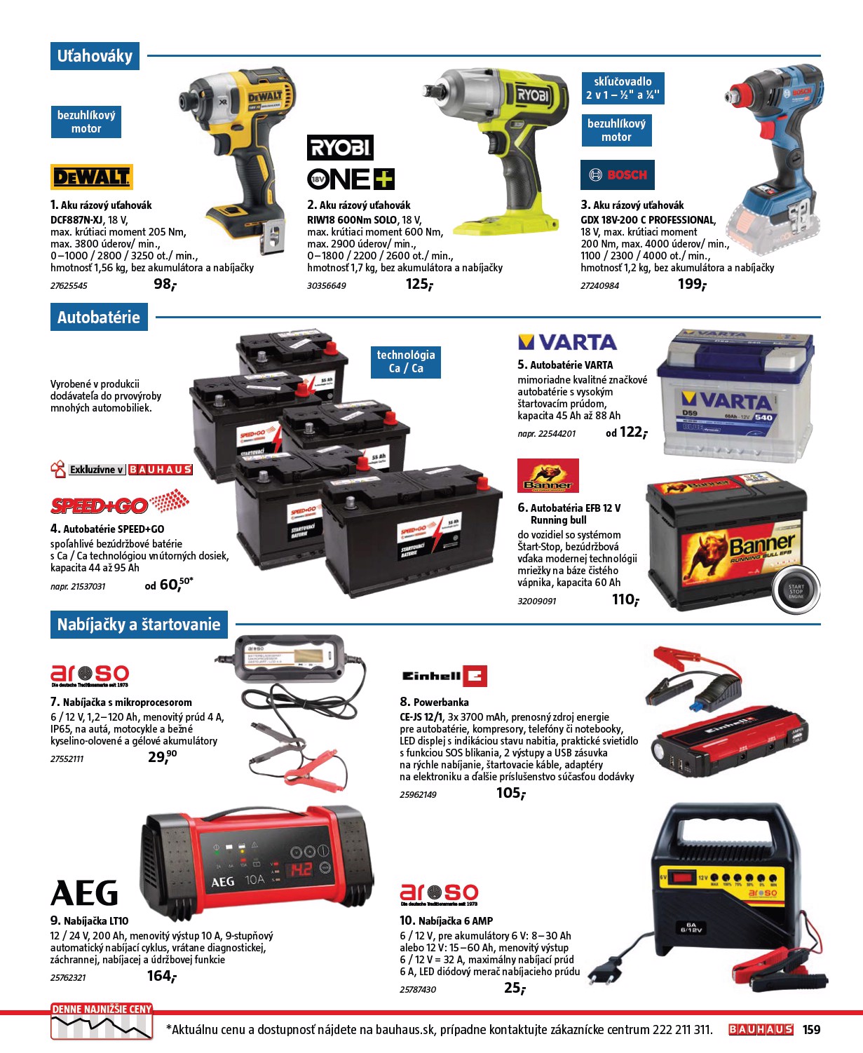 bauhaus - Leták Bauhaus - Katalóg Naradie platný od 20.11. do 31.12. - page: 159