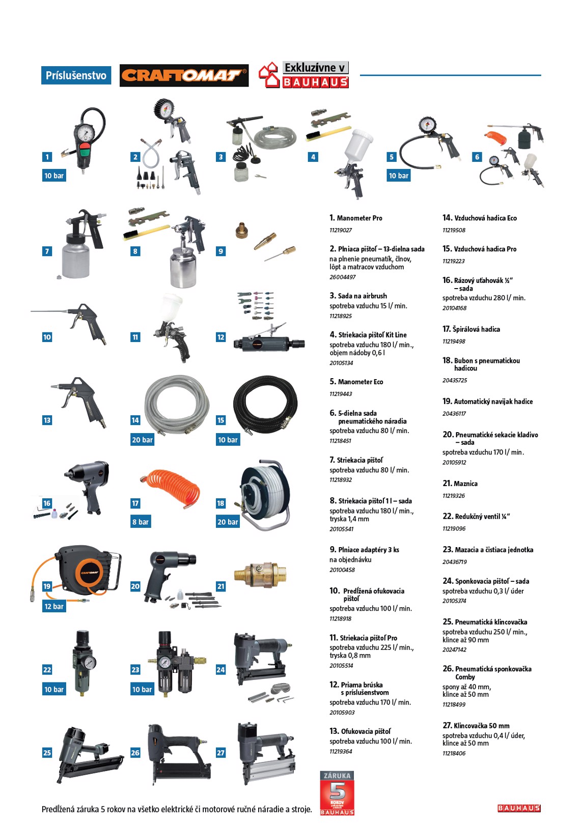 bauhaus - Leták Bauhaus - Katalog Kompresory platný od 01.11. do 31.10. - page: 5