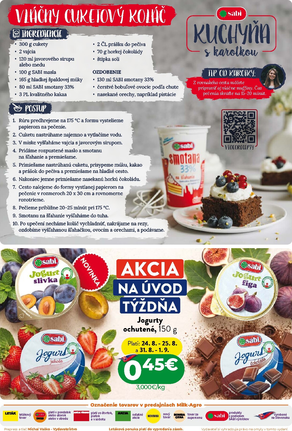 milk-agro - Nový Milk Agro leták od stredy, 19.08.2026 do utorka, 01.09.2026 - page: 2