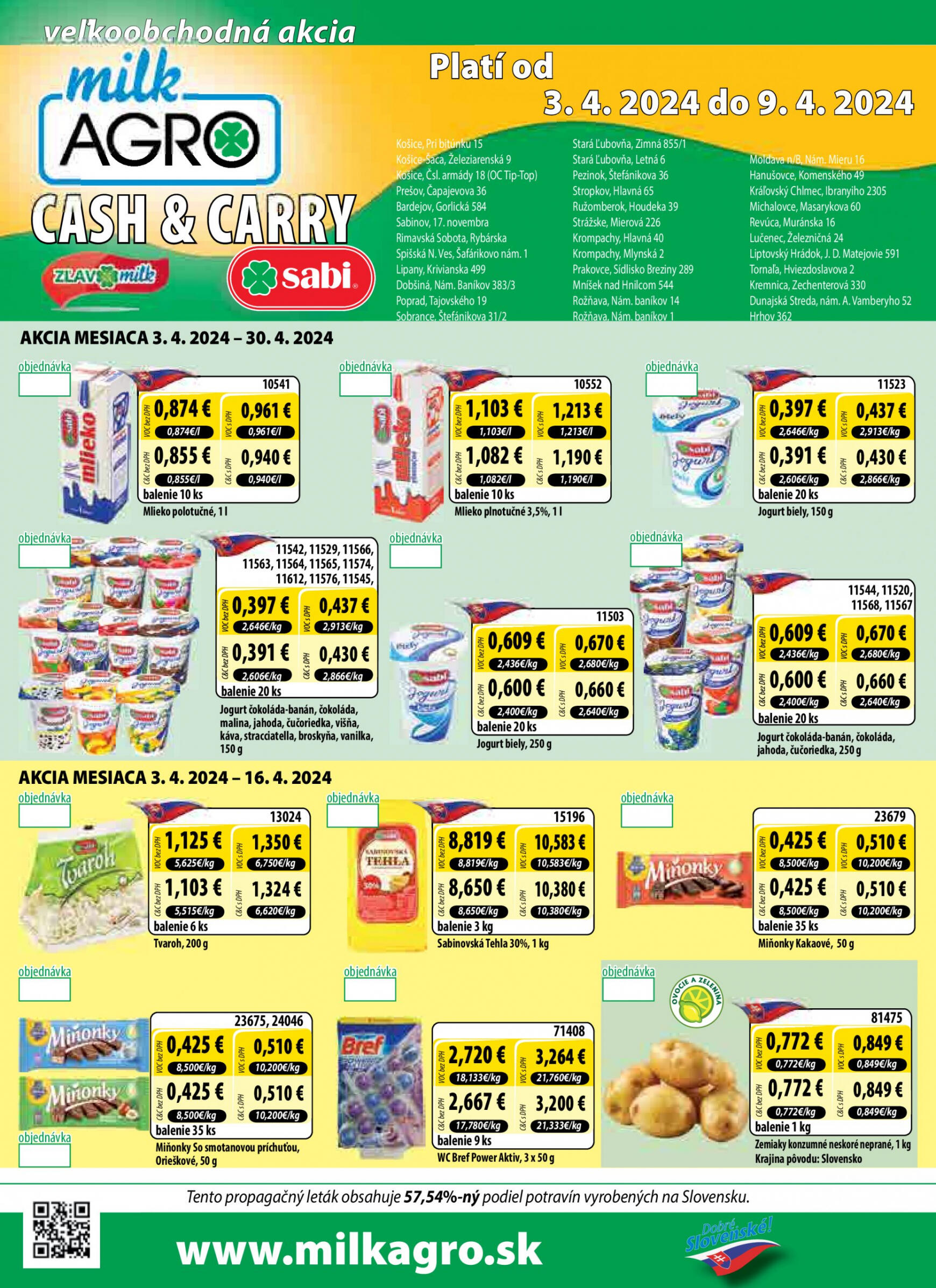 milk-agro - Milk Agro - Cash & Carry platný od 03.04.2024