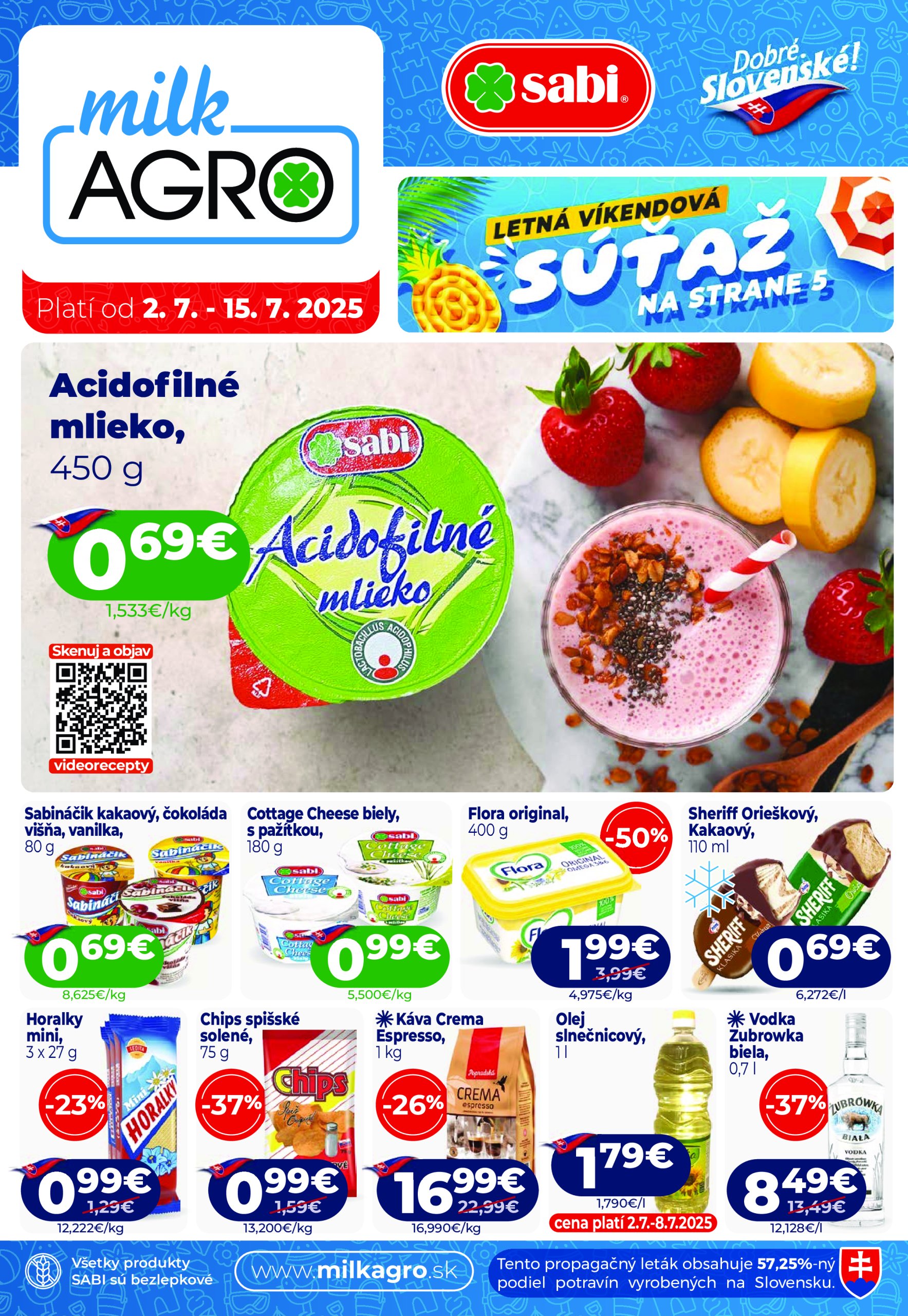 milk-agro - Leták Milk Agro platný od 02.07. do 15.07. - page: 1