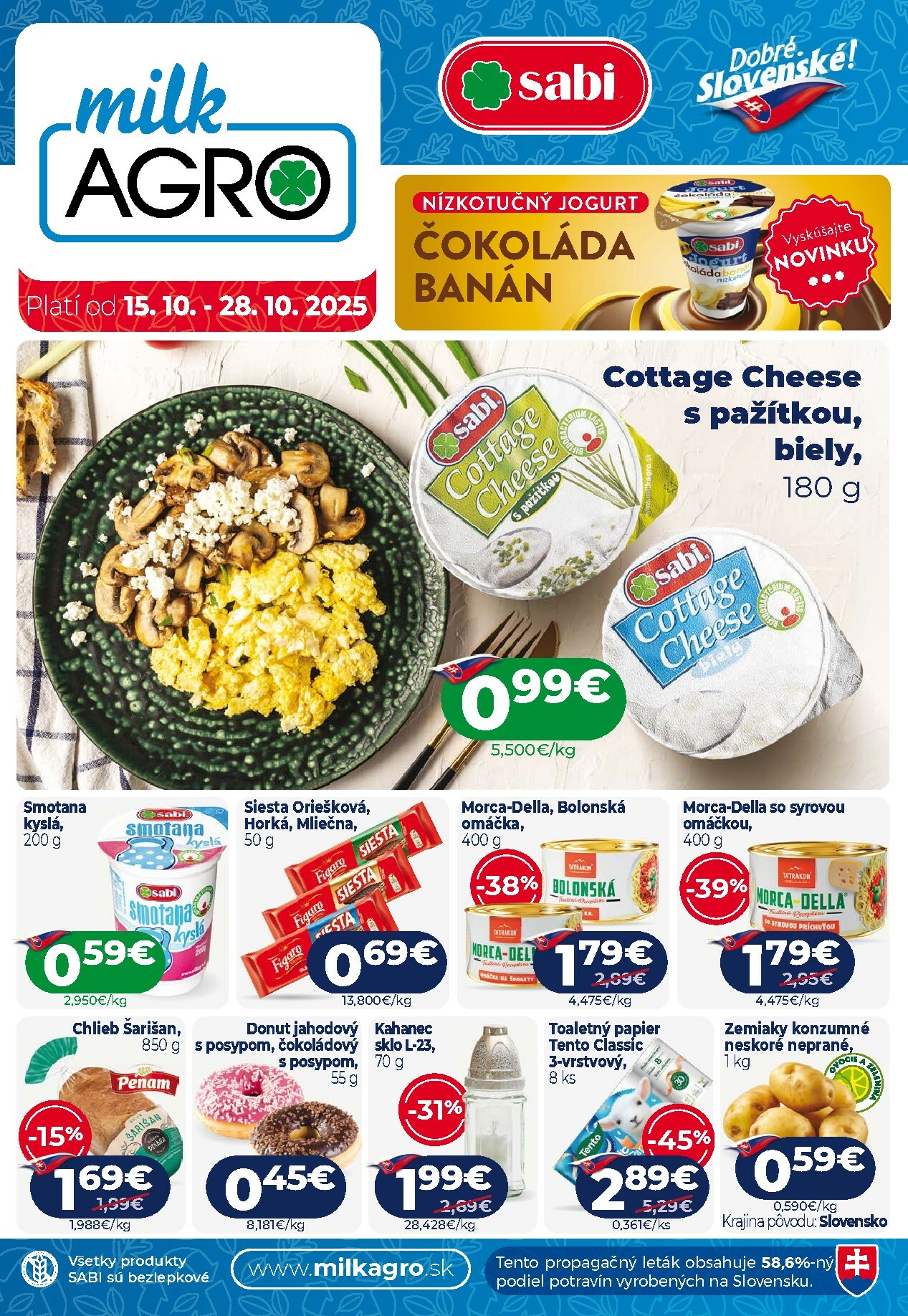 milk-agro - Leták Milk Agro platný od 15.10. do 28.10.