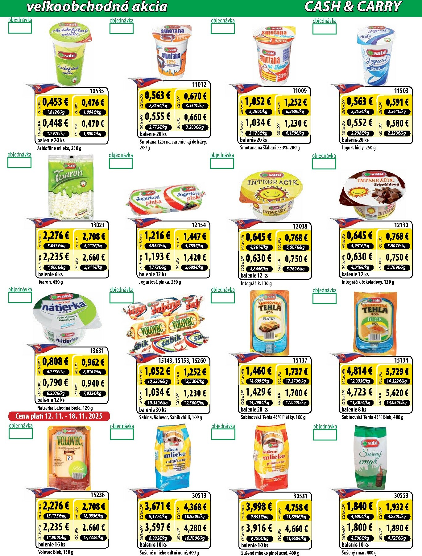 milk-agro - Leták Milk Agro - Cash & Carry platný od 12.11. do 25.11. - page: 2