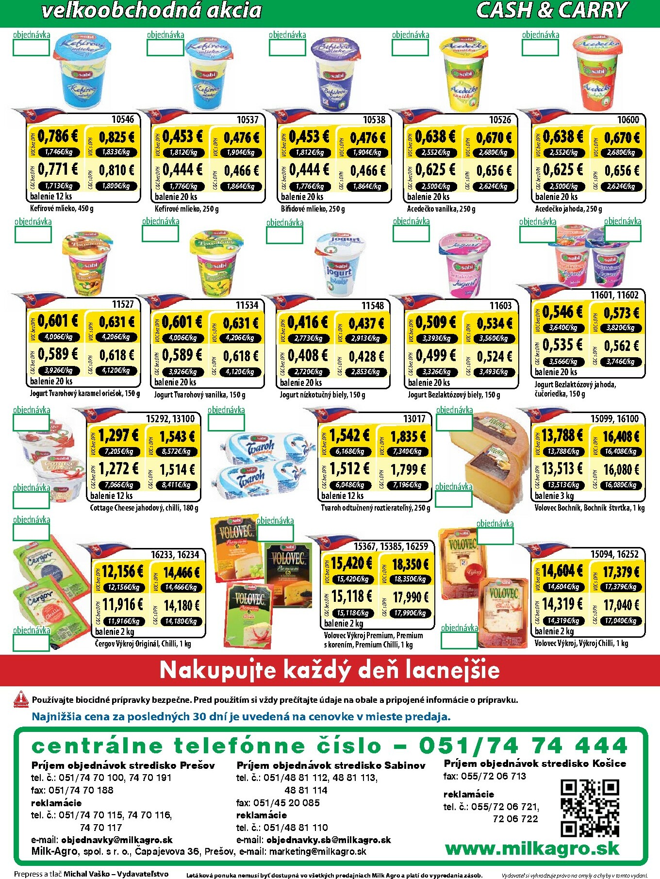 milk-agro - Leták Milk Agro - Cash & Carry platný od 12.11. do 25.11. - page: 8