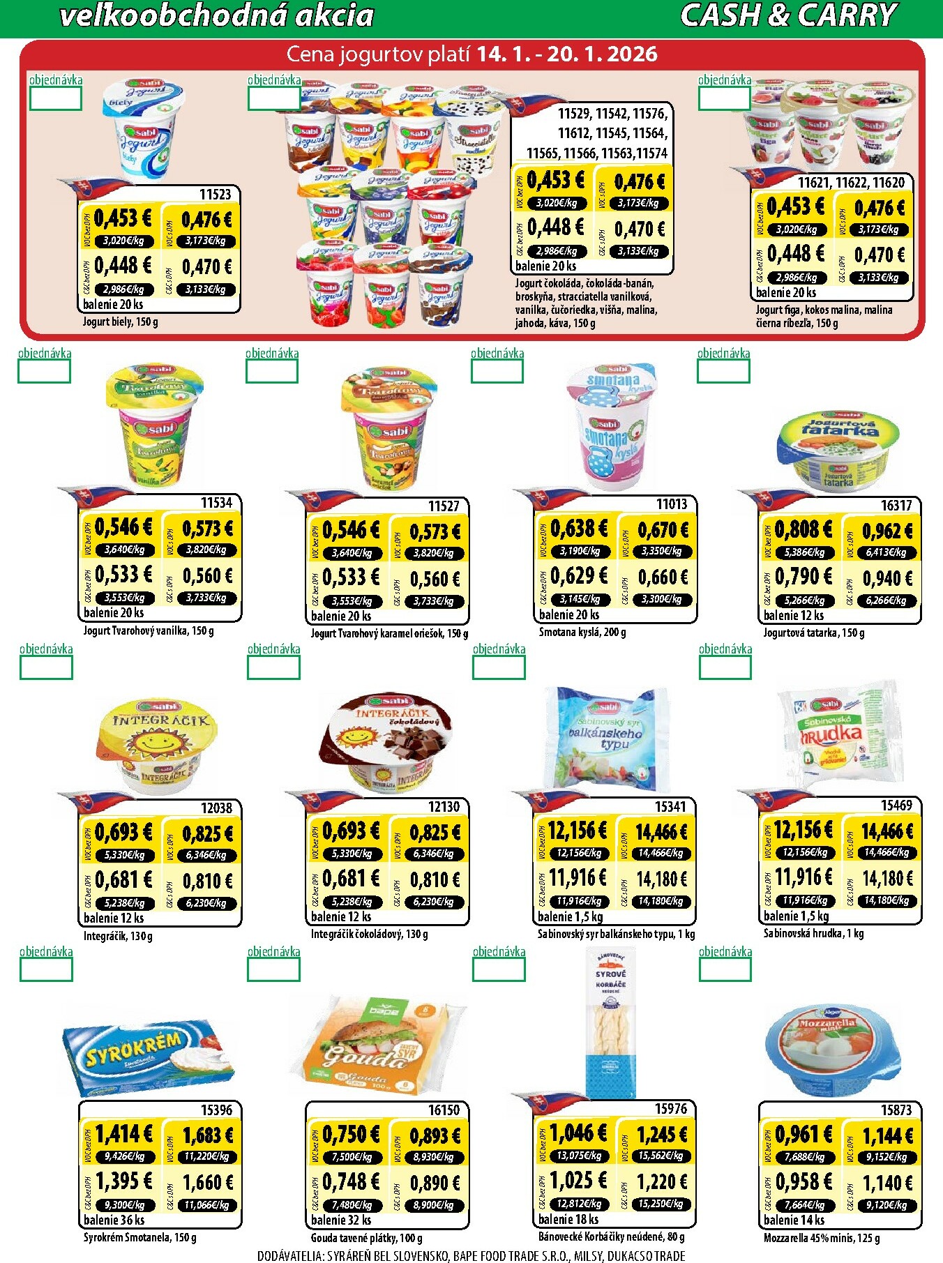 milk-agro - Leták Milk Agro - Cash & Carry platný od 02.01. do 20.01. - page: 2