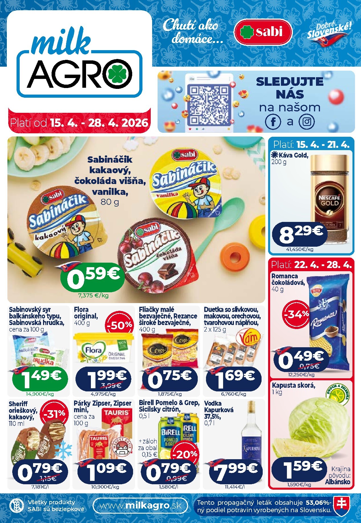 milk-agro - Nový leták Milk Agro platný od stredy, 15.04.2026 do utorka, 28.04.2026