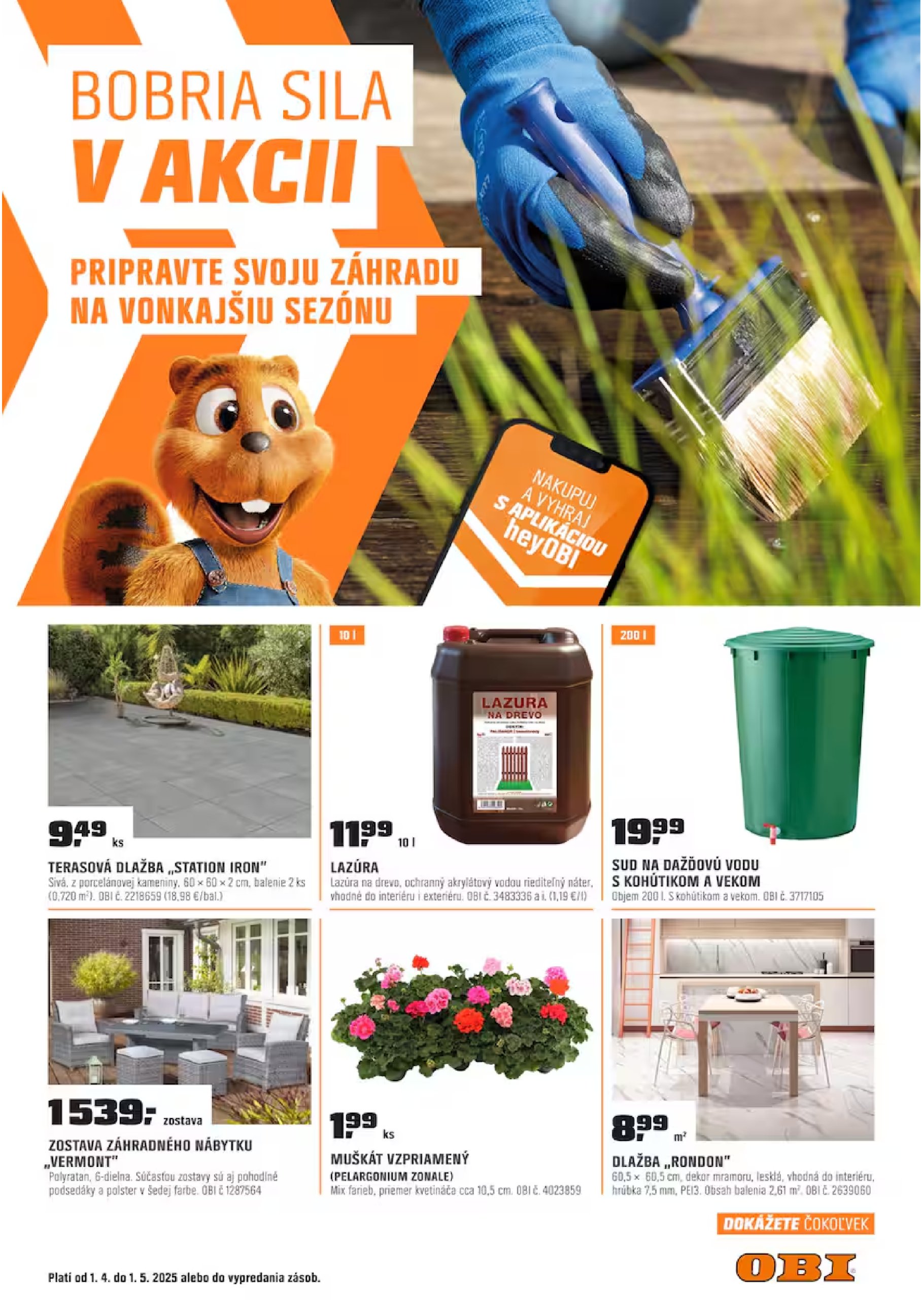 obi - OBI leták platný od 01.04. - 01.05.
