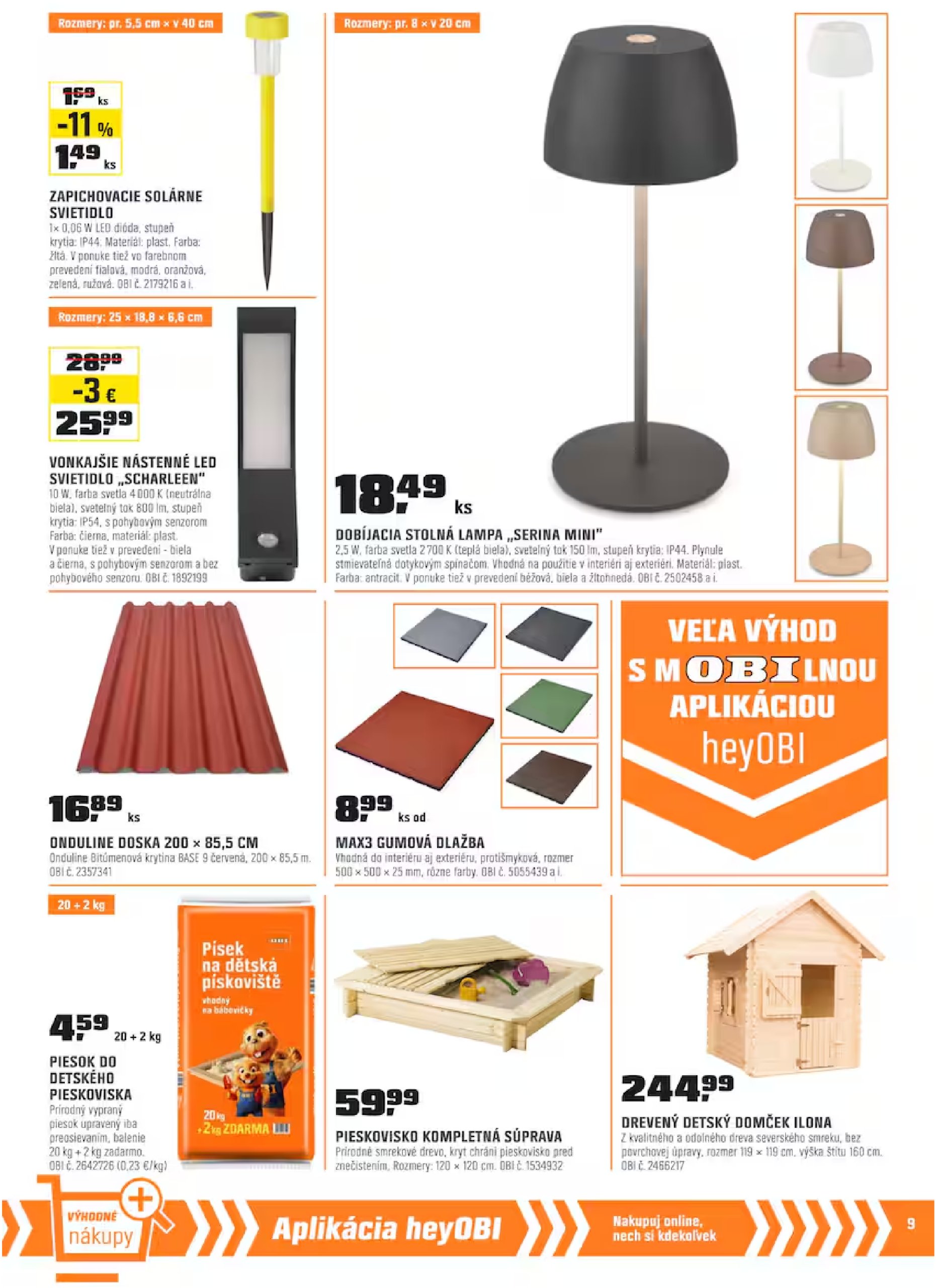 obi - OBI leták platný od 01.04. - 01.05. - page: 9
