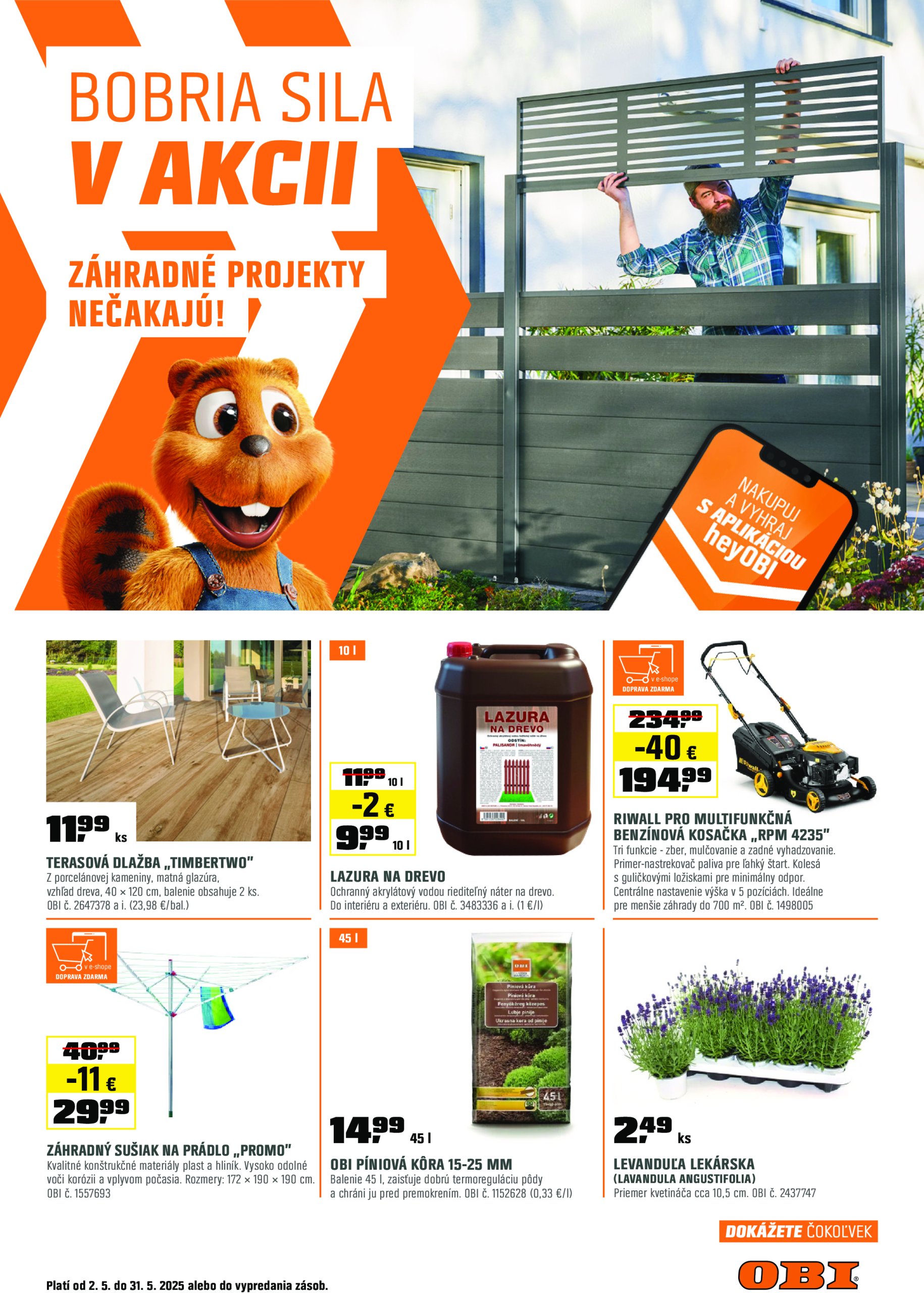 obi - OBI leták platný od 02.05. - 31.05.