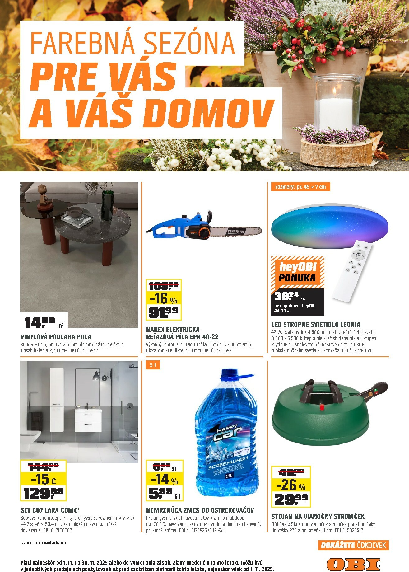 obi - Leták OBI platný od 01.11. do 30.11.