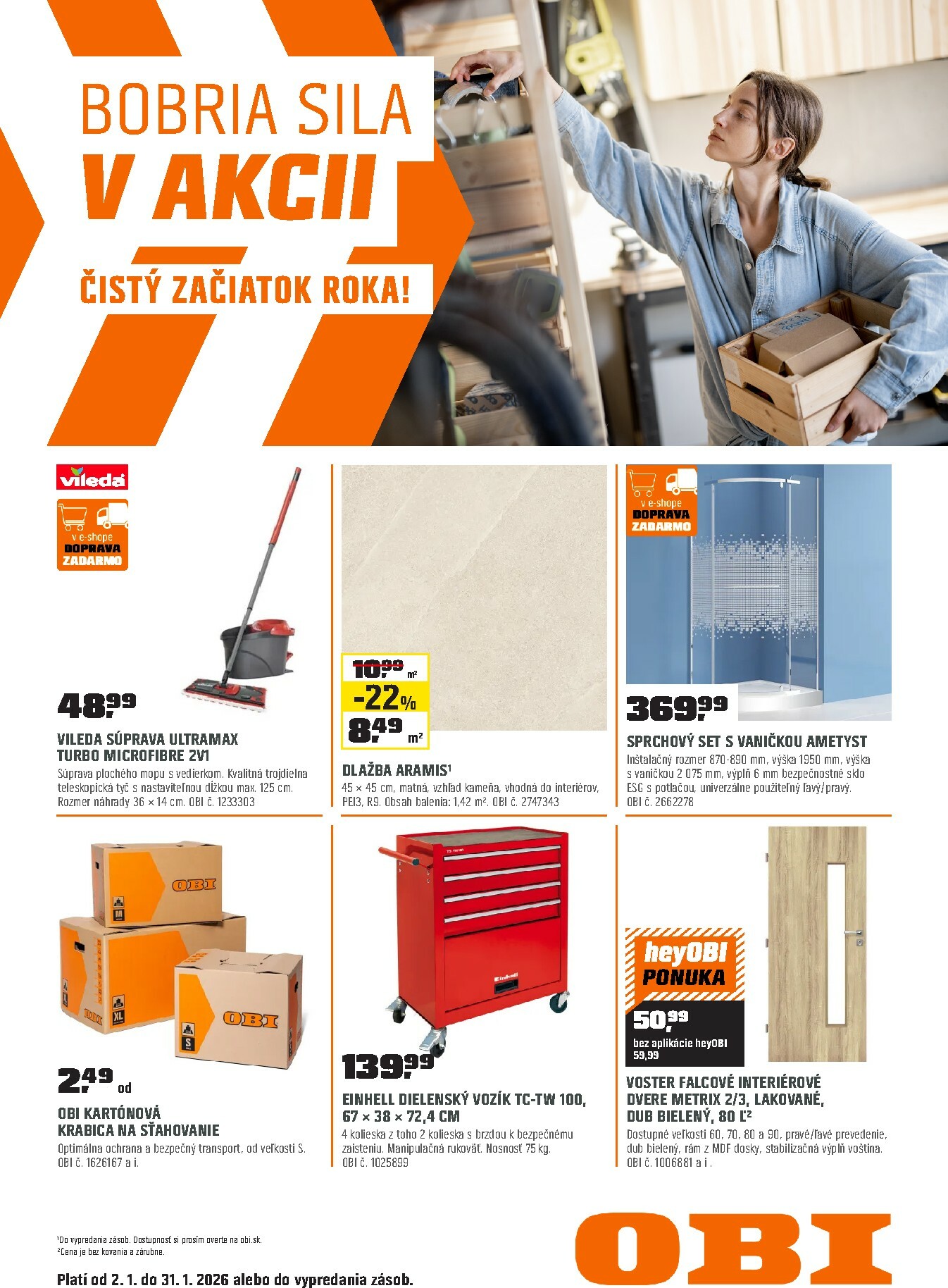 obi - Leták OBI platný od 02.01. do 31.01. - page: 1